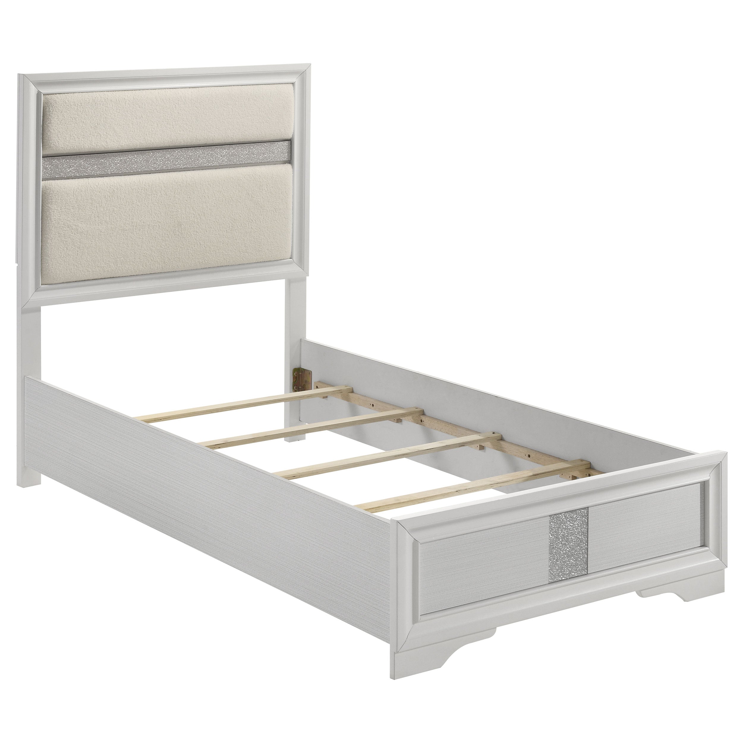 Miranda 51-inch Wood Storage Panel Bed Black