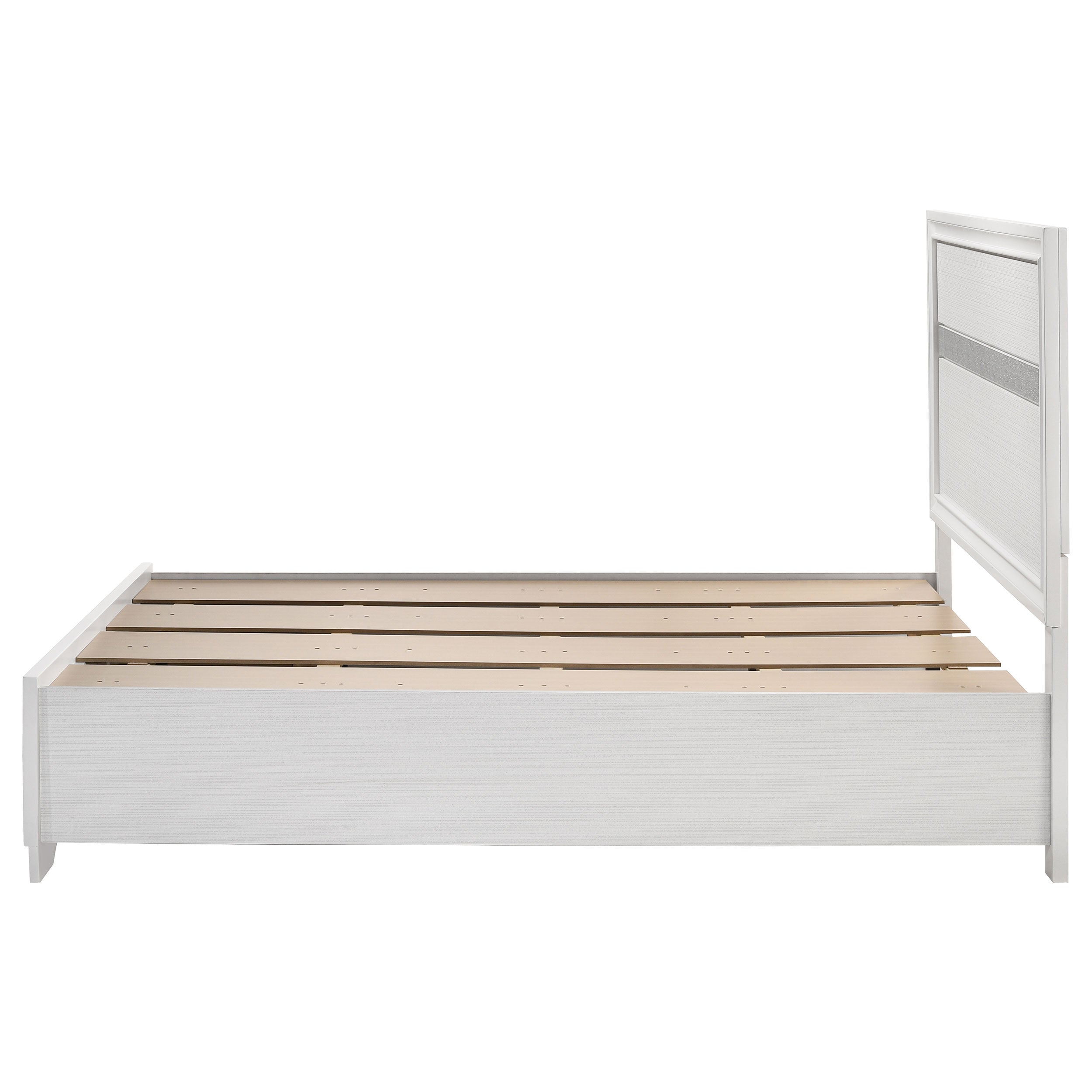 Miranda 51-inch Wood Storage Panel Bed Black