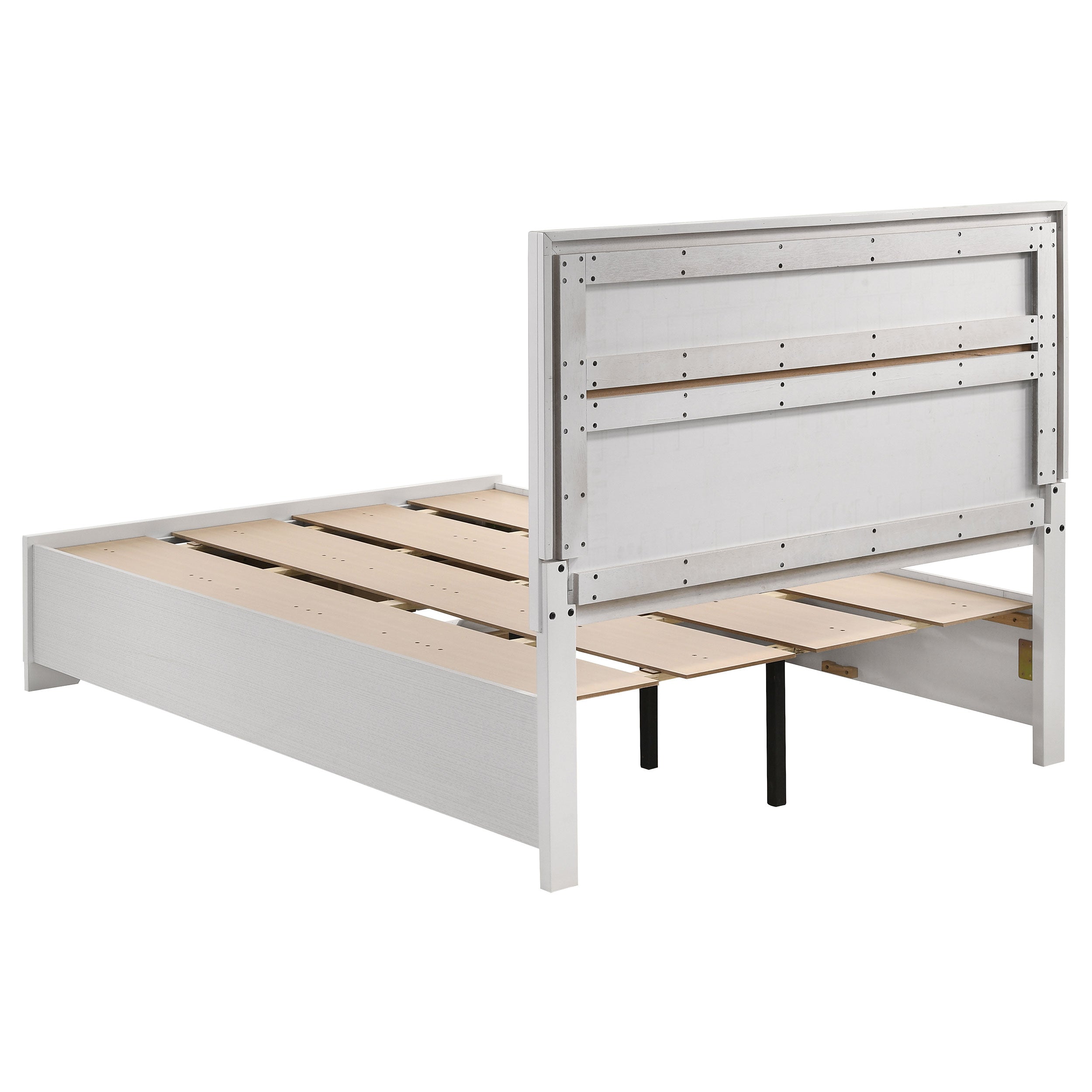 Miranda 51-inch Wood Storage Panel Bed Black