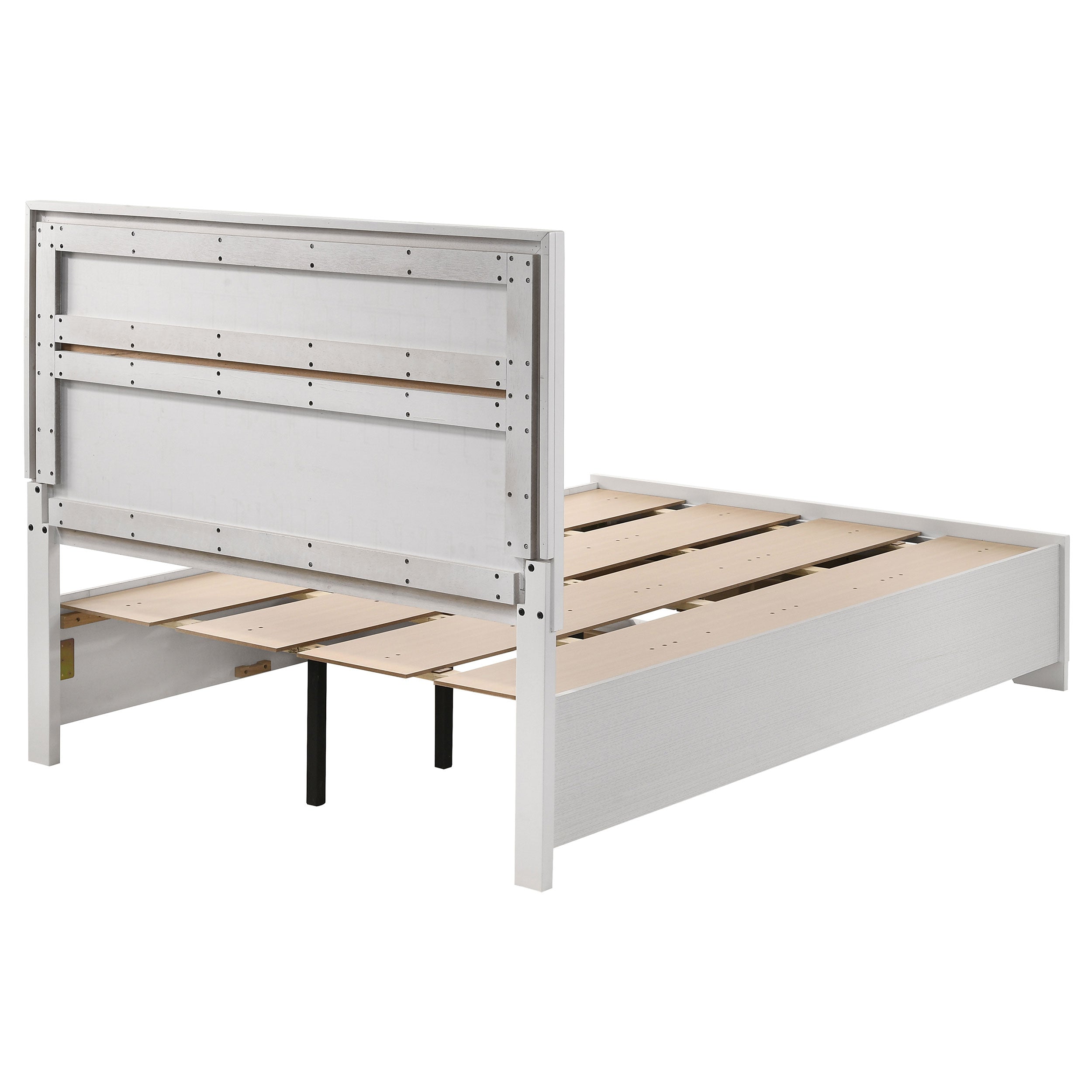 Miranda 51-inch Wood Storage Panel Bed Black