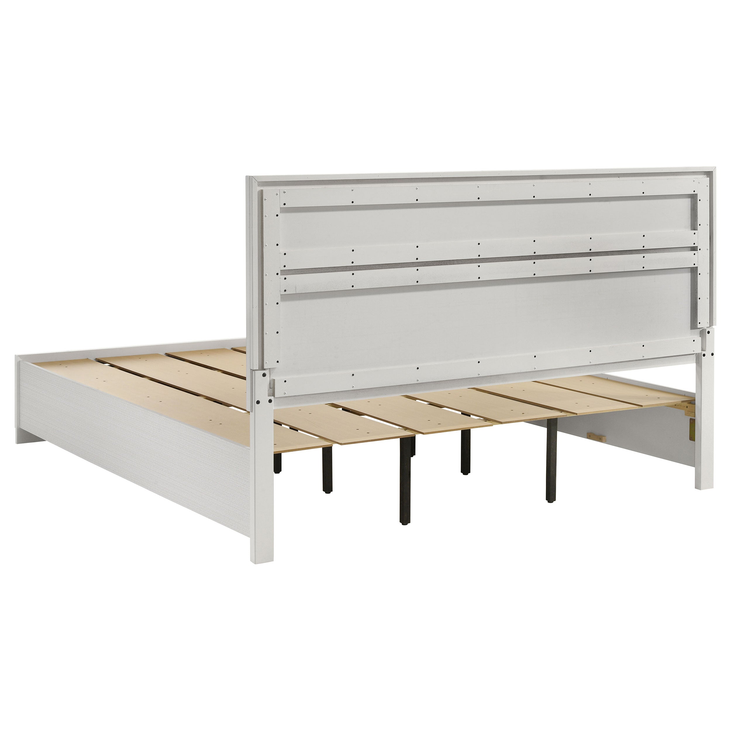 Miranda 51-inch Wood Storage Panel Bed Black