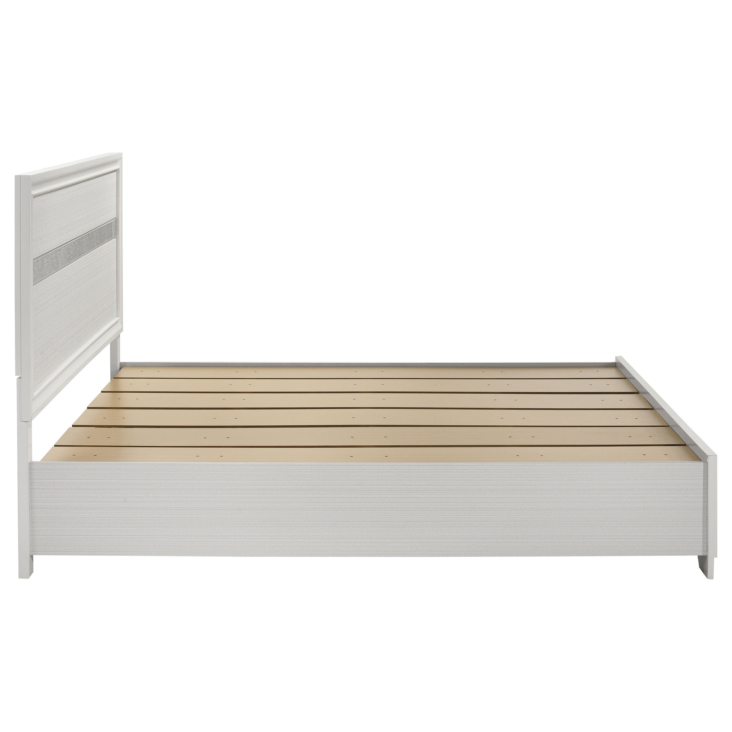 Miranda 51-inch Wood Storage Panel Bed Black