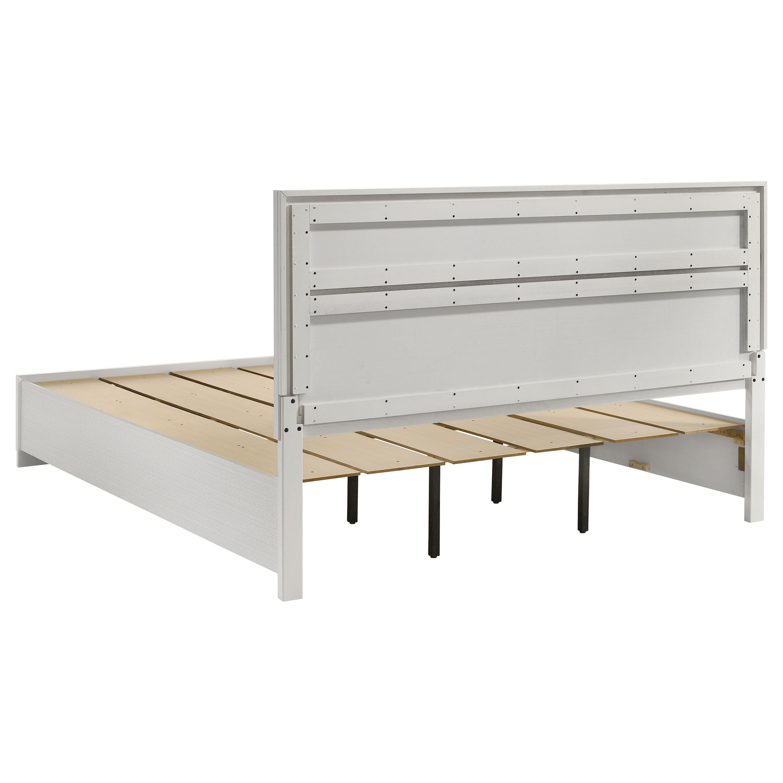 Miranda 51-inch Wood Storage Panel Bed Black