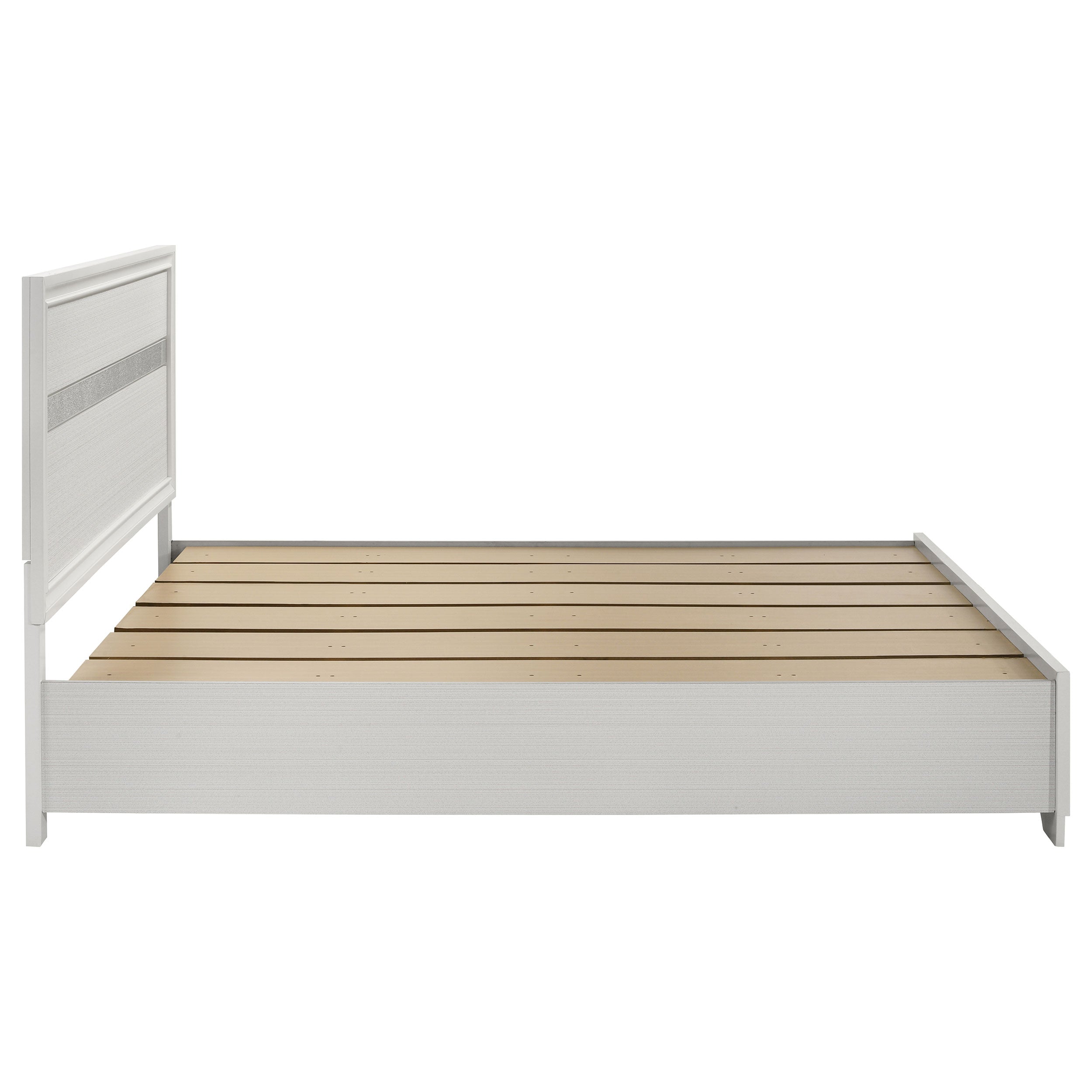 Miranda 51-inch Wood Storage Panel Bed Black
