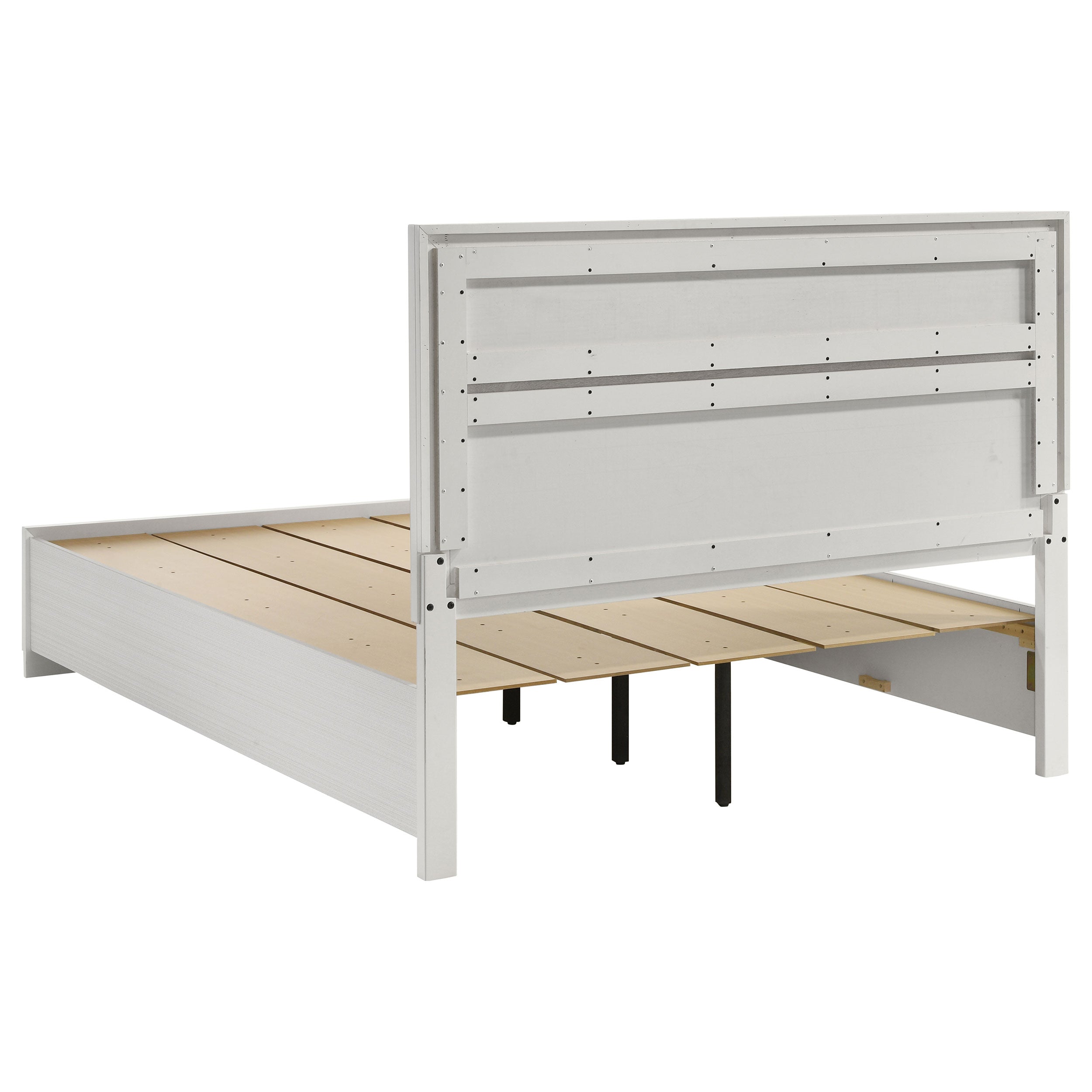 Miranda 51-inch Wood Storage Panel Bed Black
