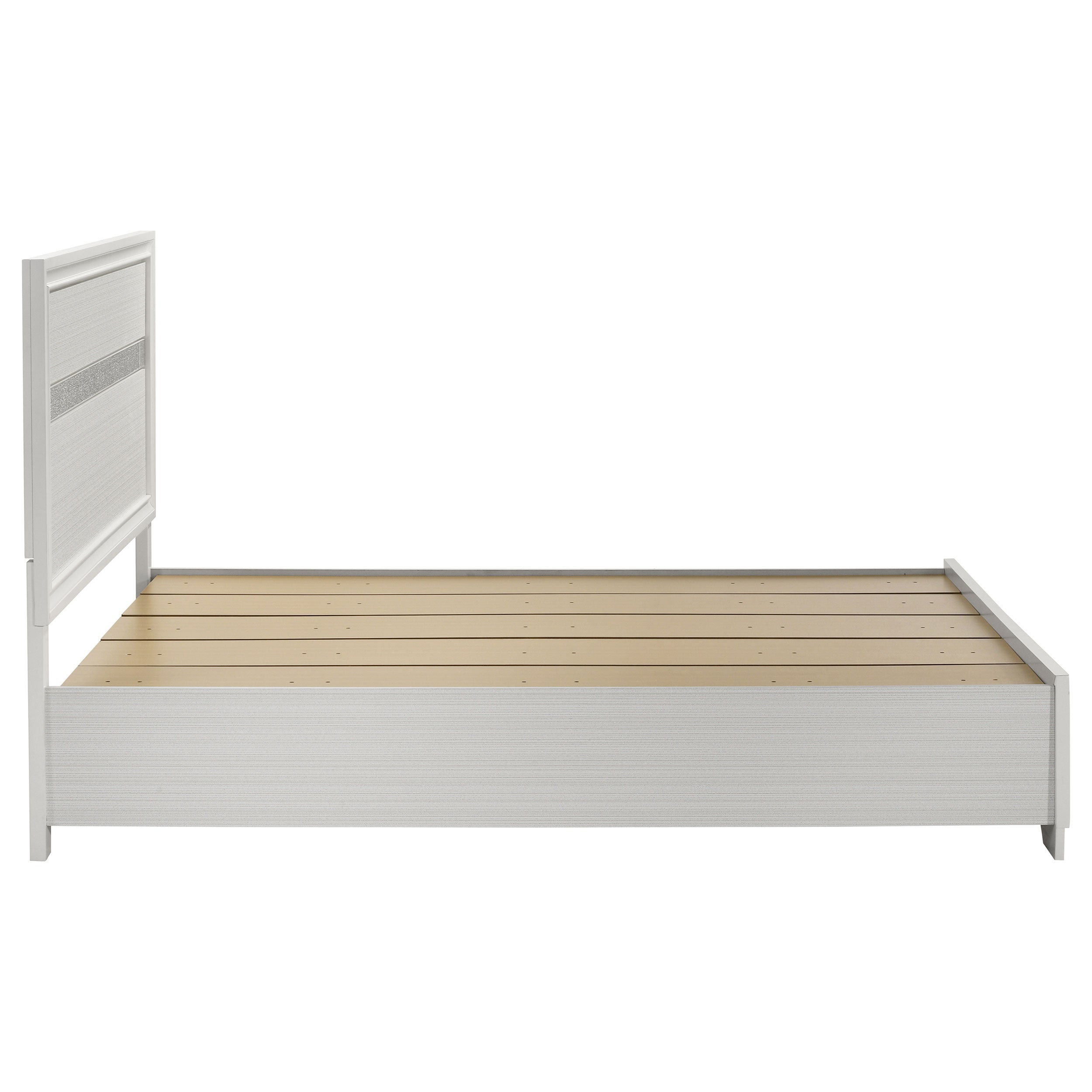 Miranda 51-inch Wood Storage Panel Bed Black