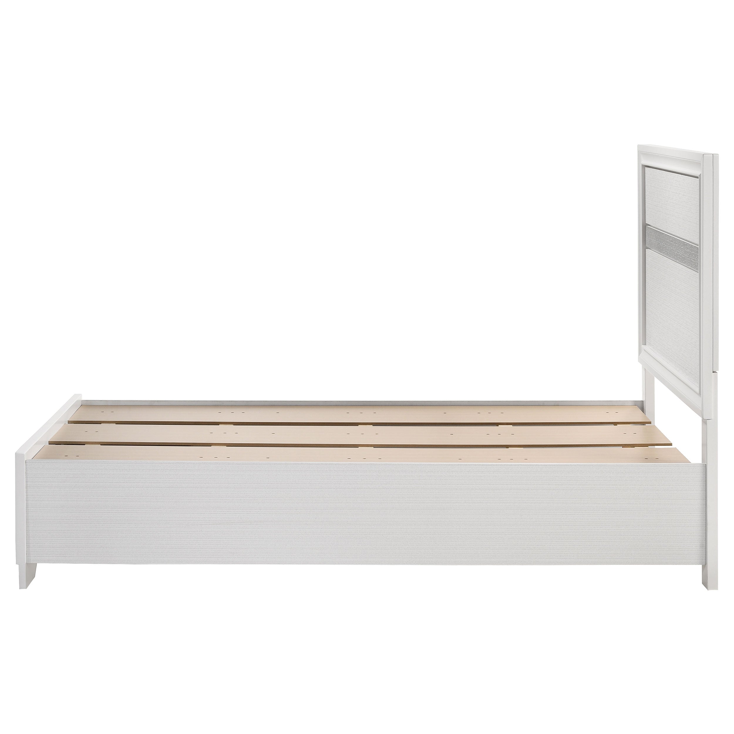 Miranda 51-inch Wood Storage Panel Bed Black