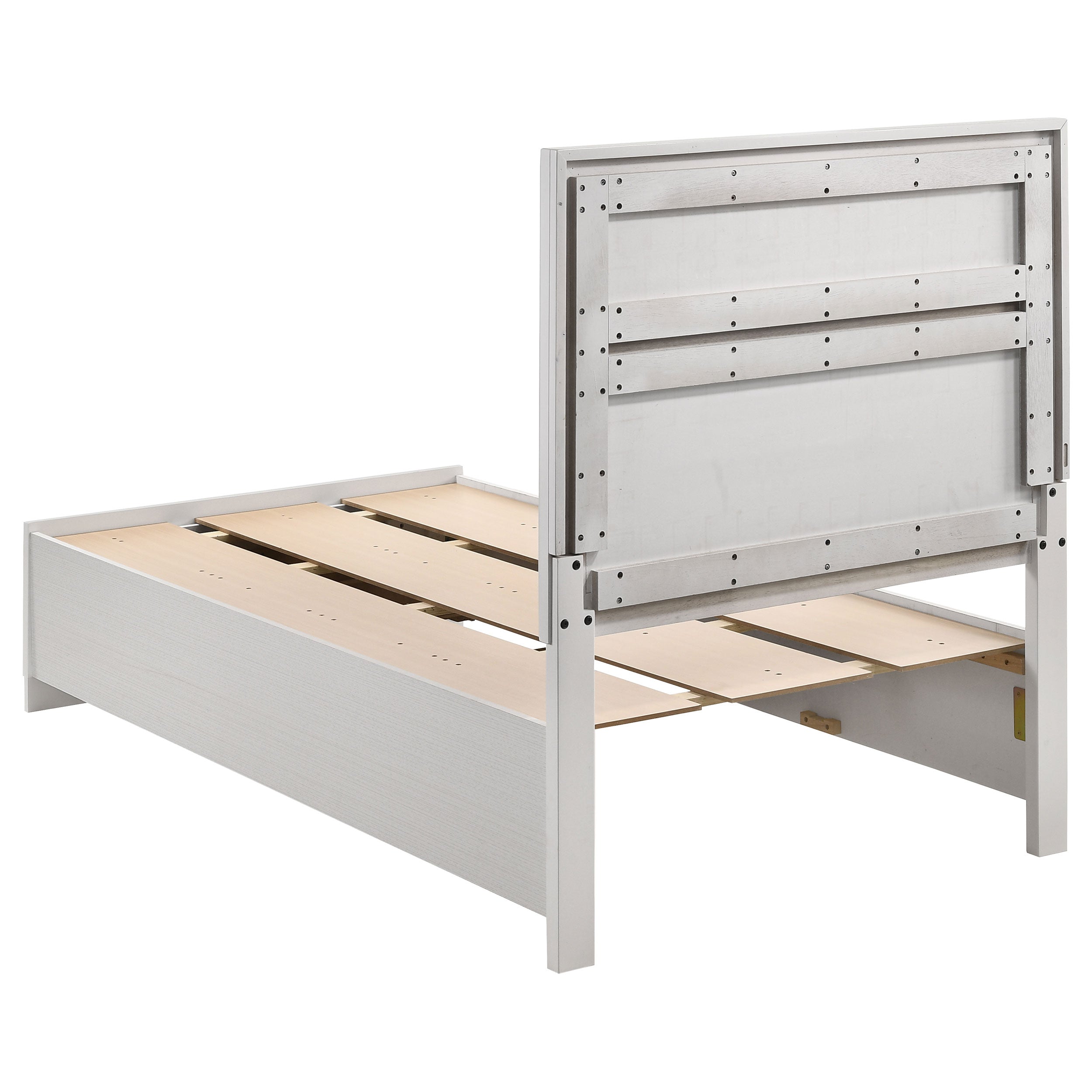 Miranda 51-inch Wood Storage Panel Bed Black