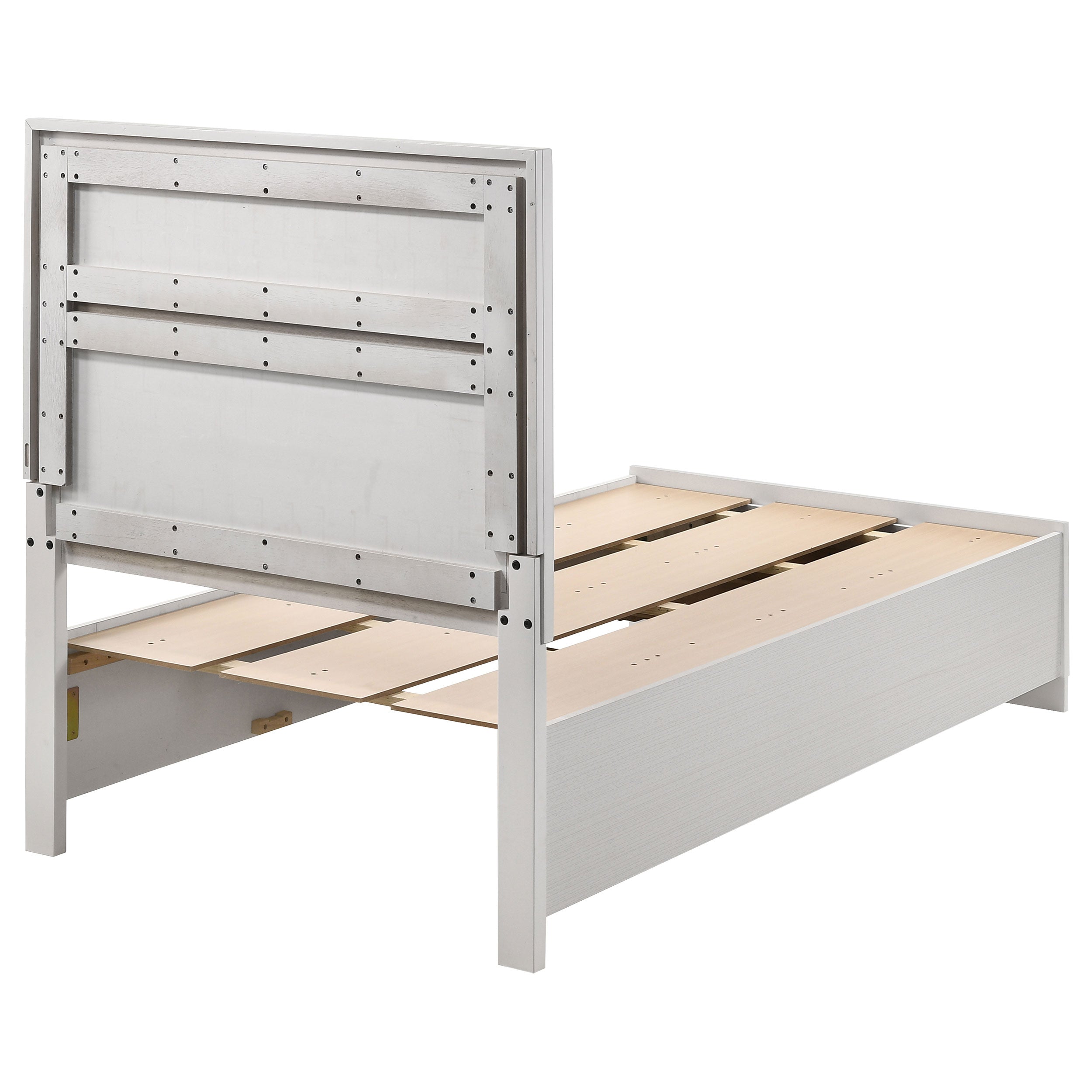 Miranda 51-inch Wood Storage Panel Bed Black
