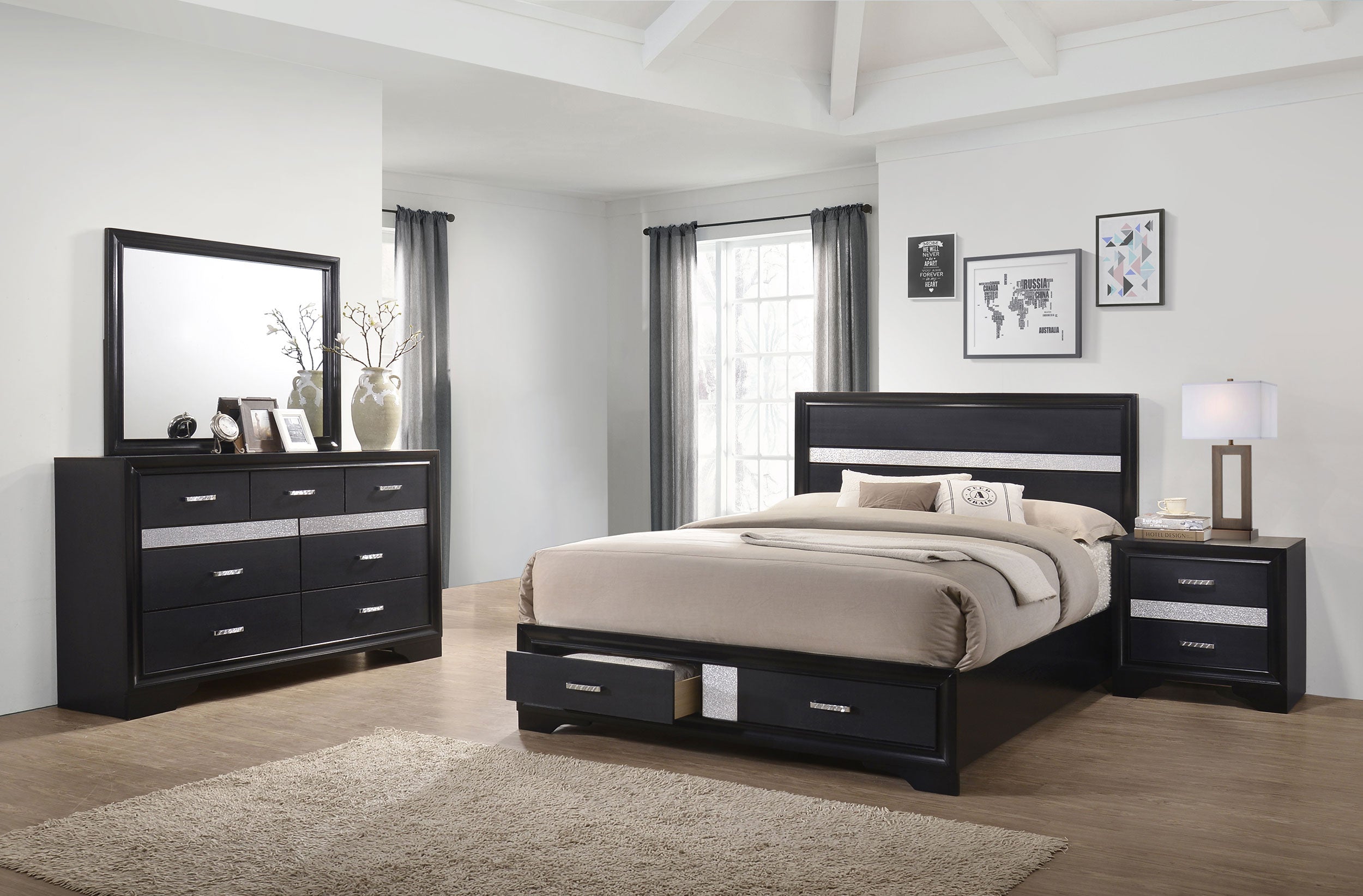 Miranda Bedroom Set Black