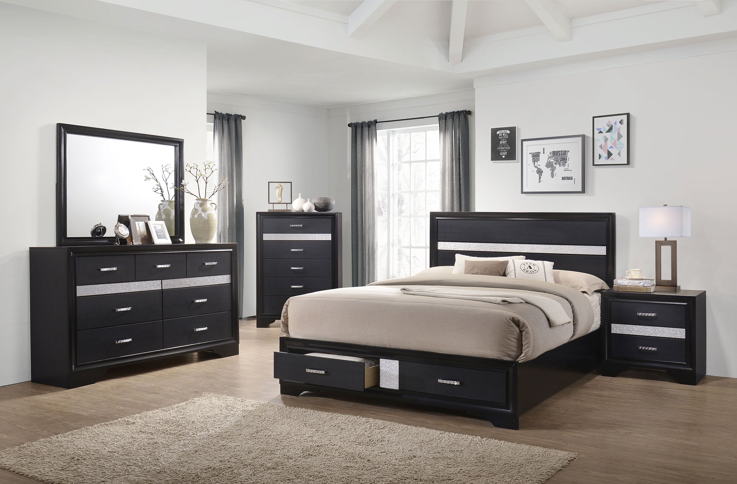 Miranda Bedroom Set Black