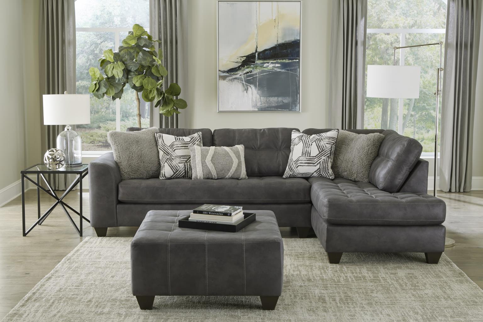 Crow Camel Sectional Sofa