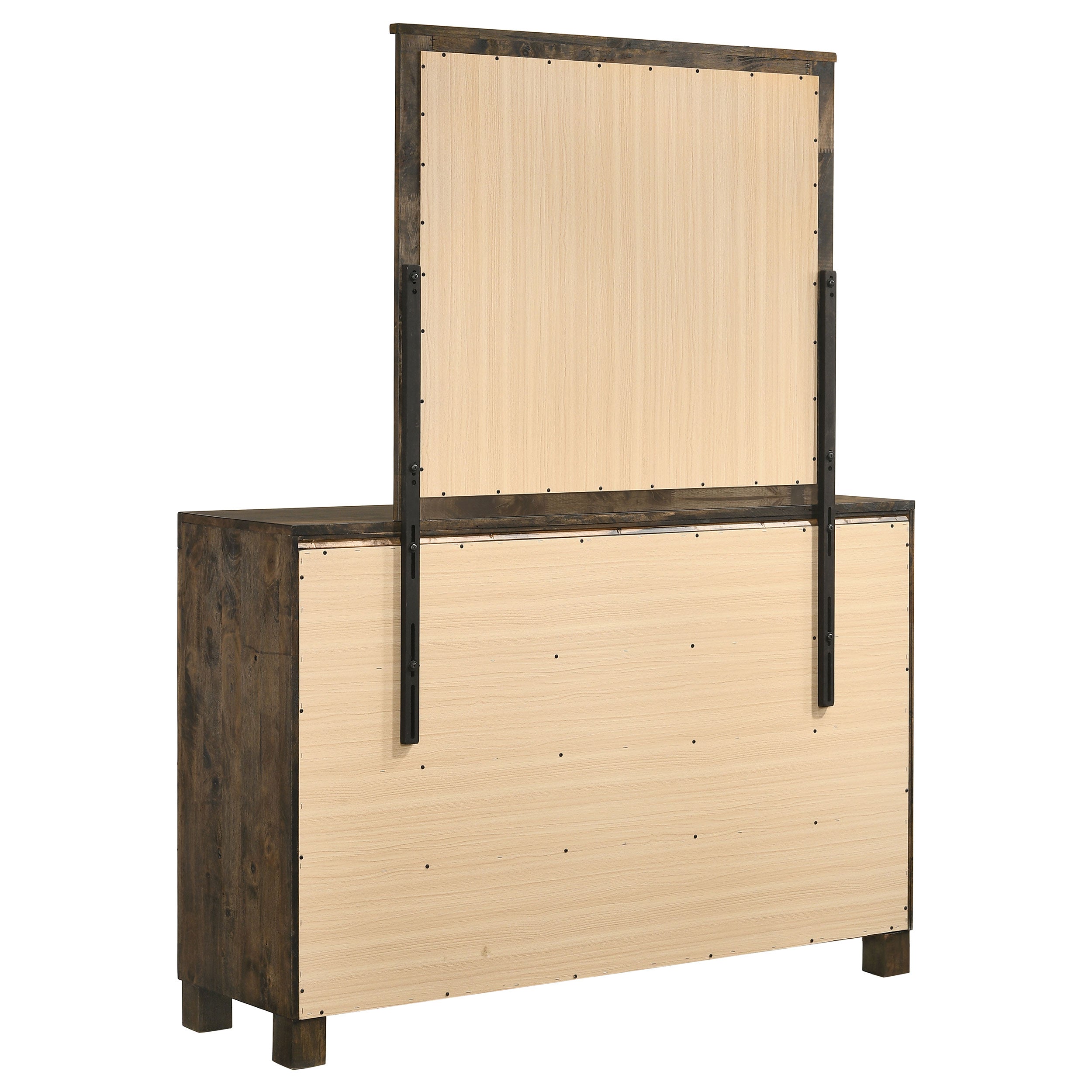 Woodmont 8-drawer Dresser Rustic Golden Brown