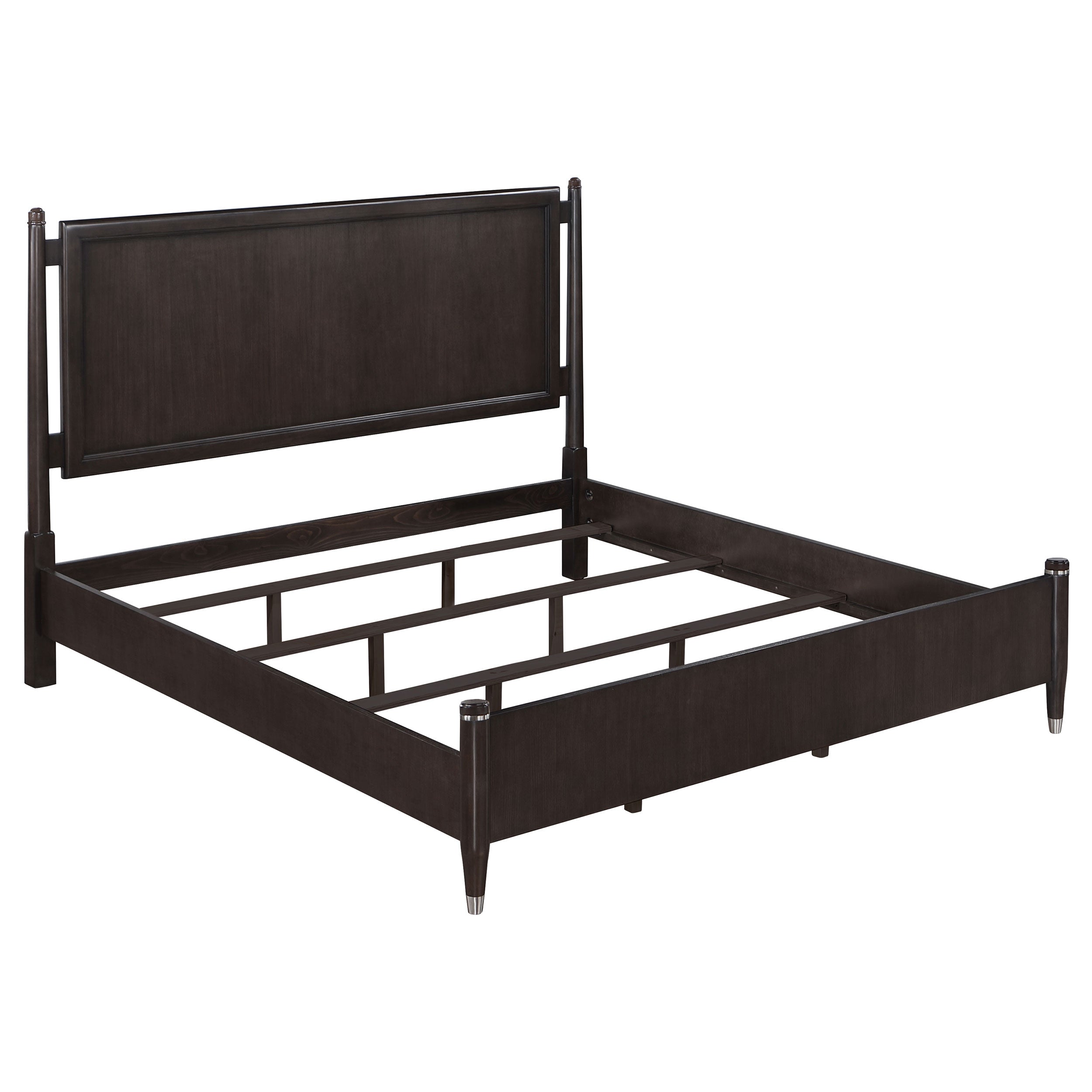 Emberlyn Wood  Poster Bed Brown