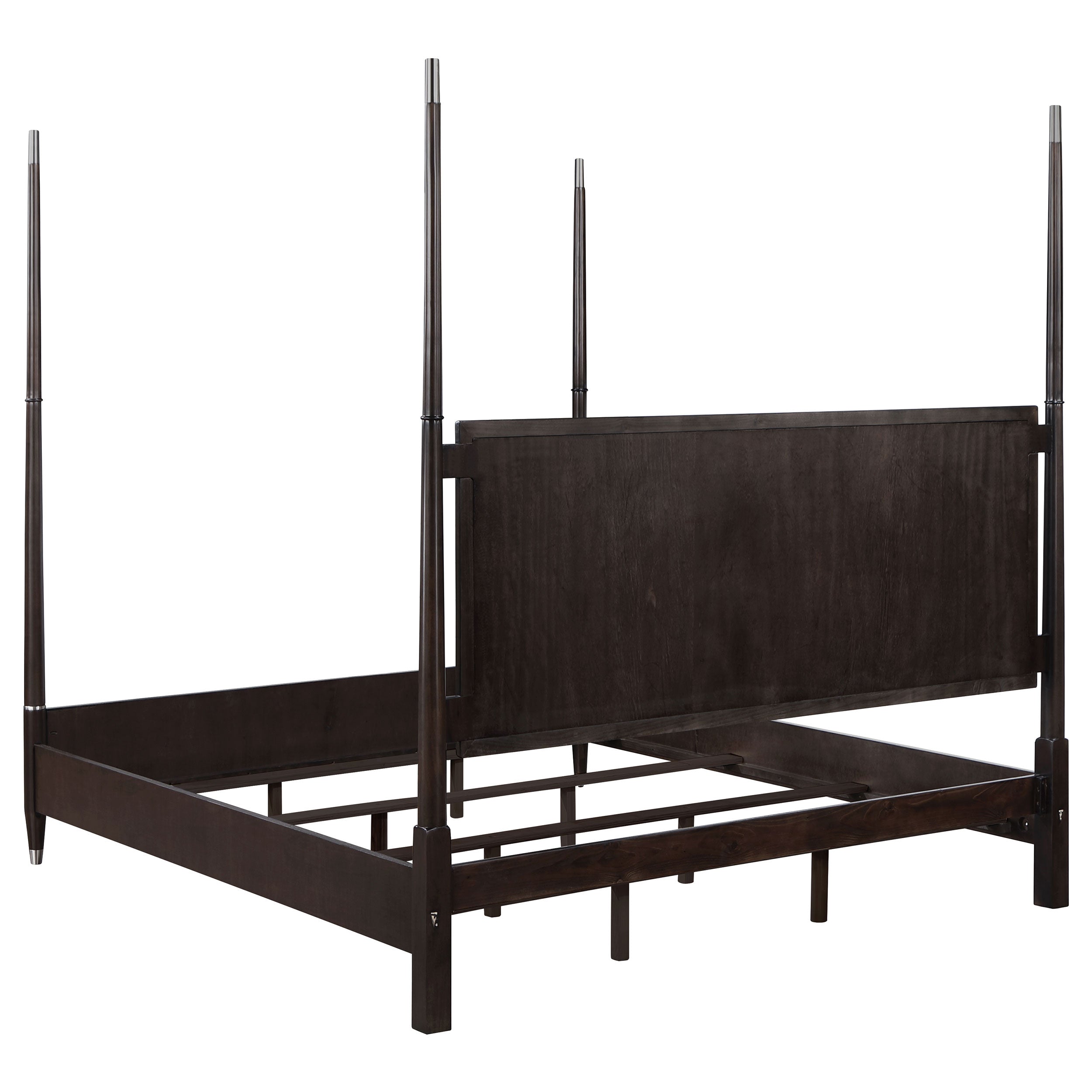 Emberlyn Wood  Poster Bed Brown