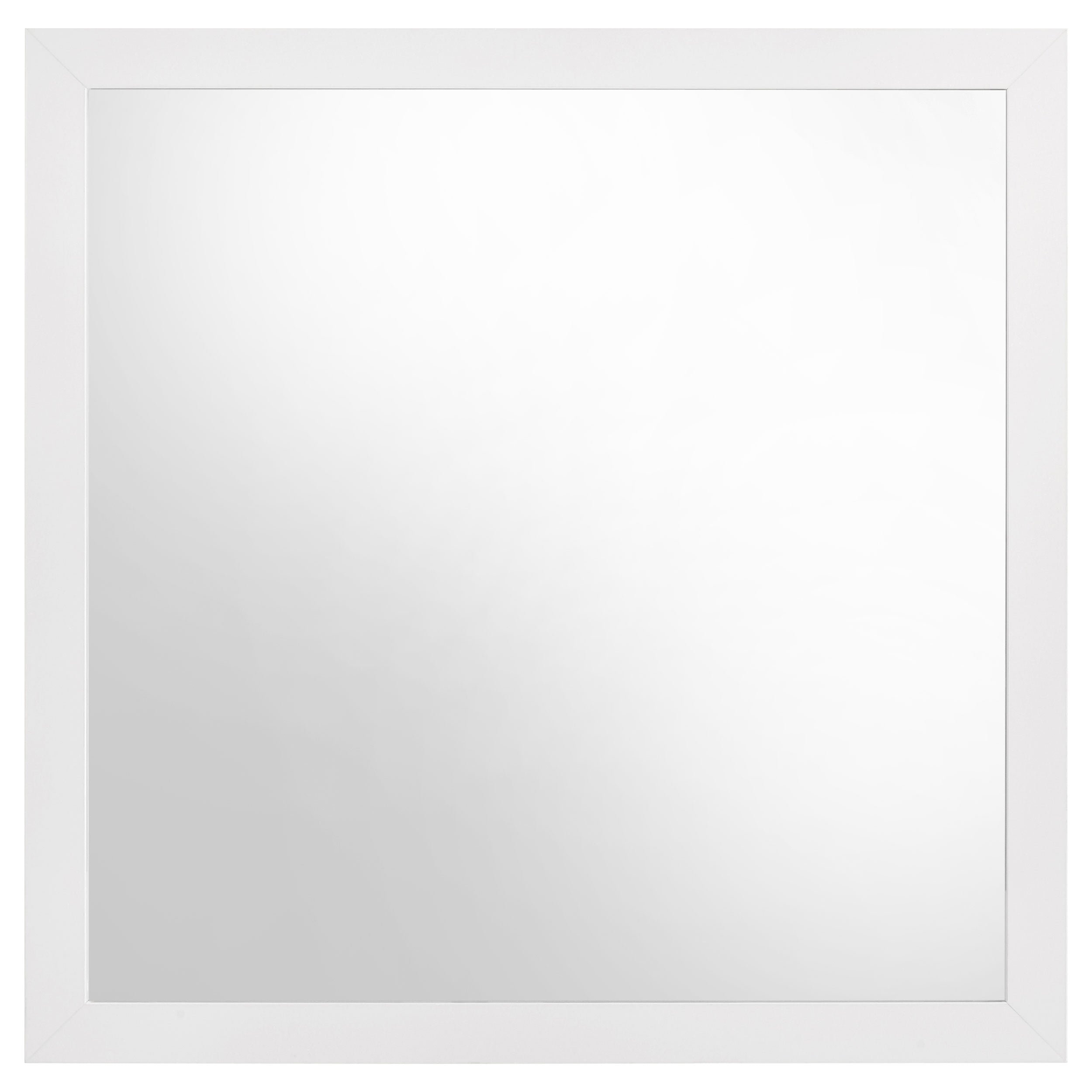 Ines 6-drawer Bedroom Dresser with Mirror Cabinet White High Gloss