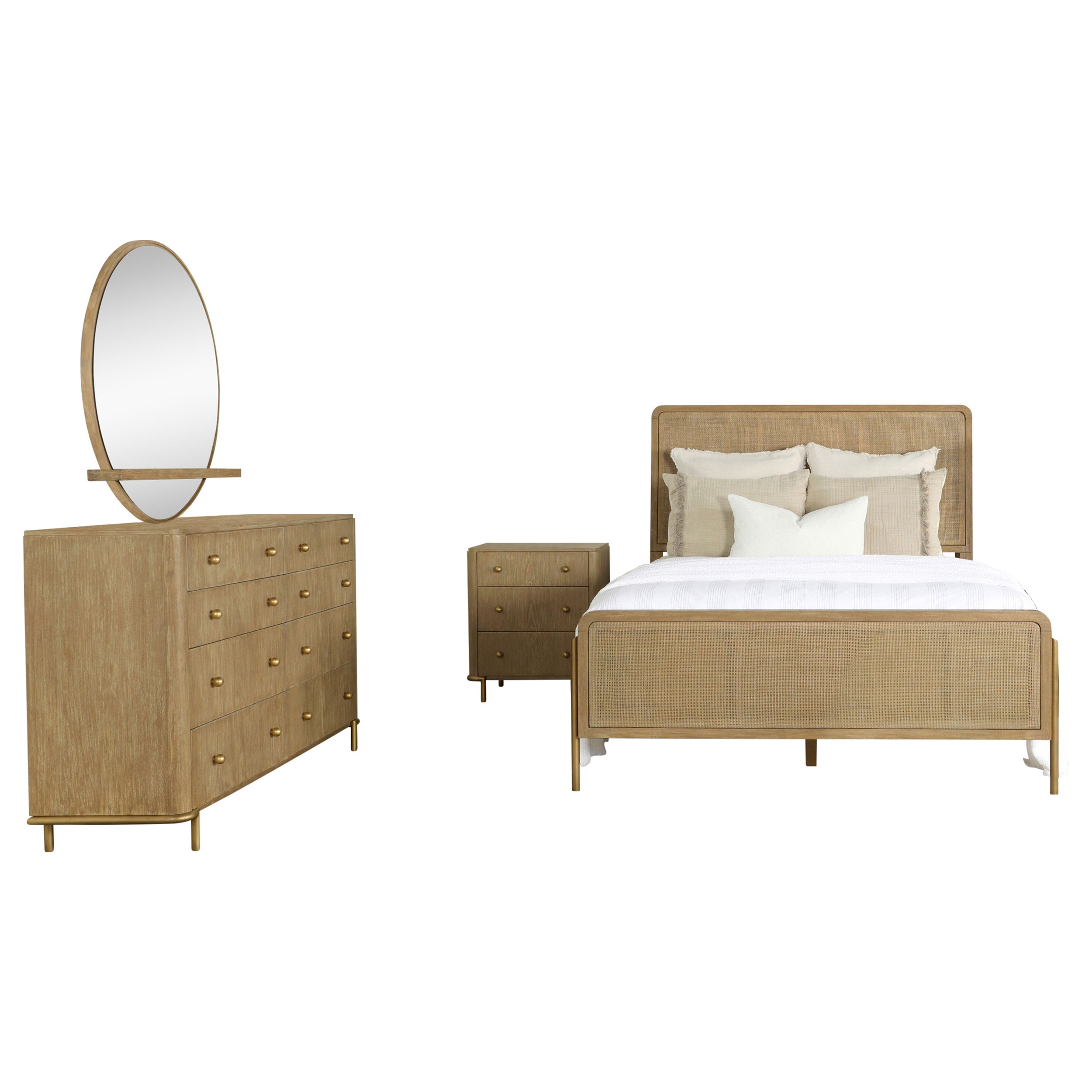 Arini  Bedroom Set Black and Natural