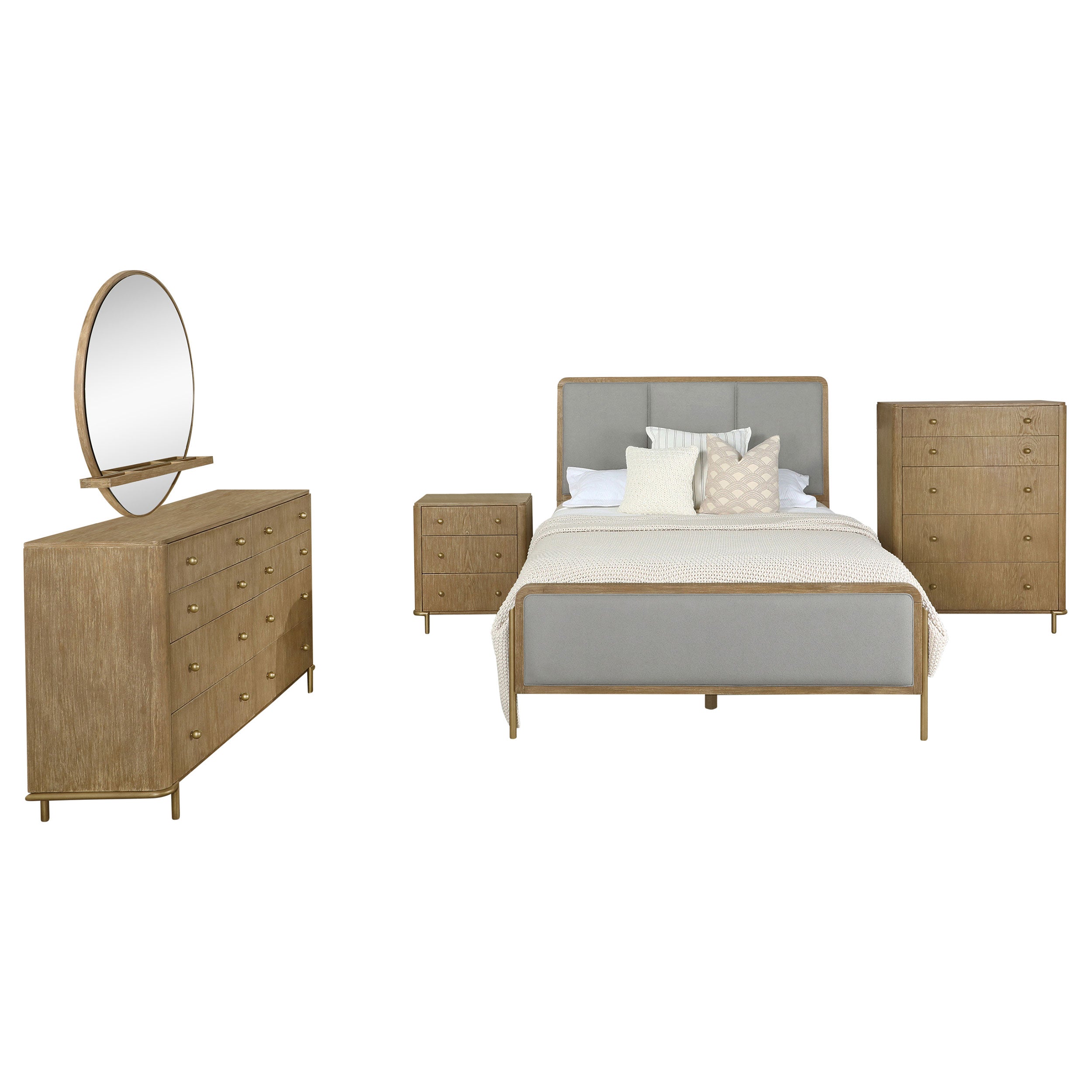Arini  Bedroom Set Black and Natural