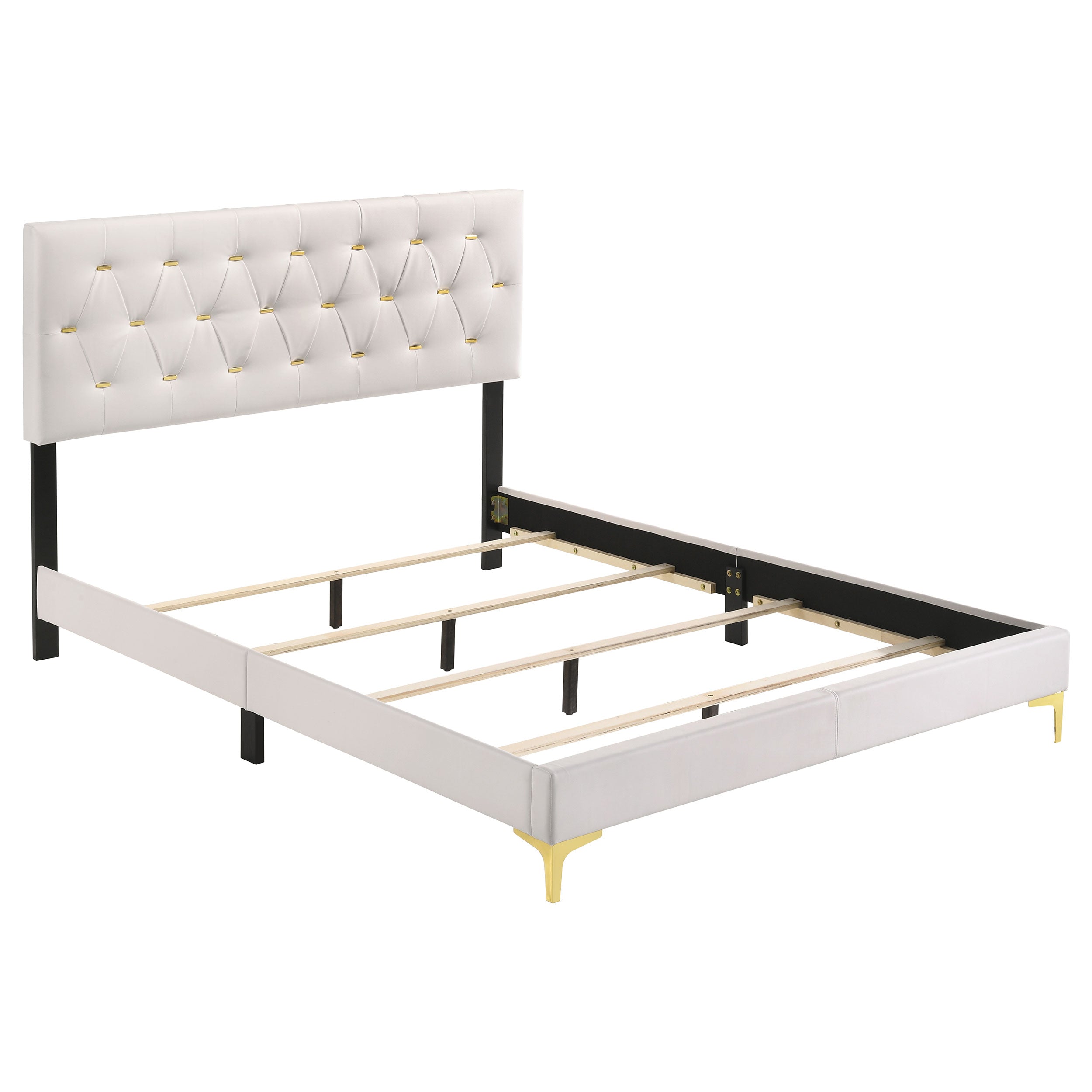 Kendall Upholstered Panel Bed Black