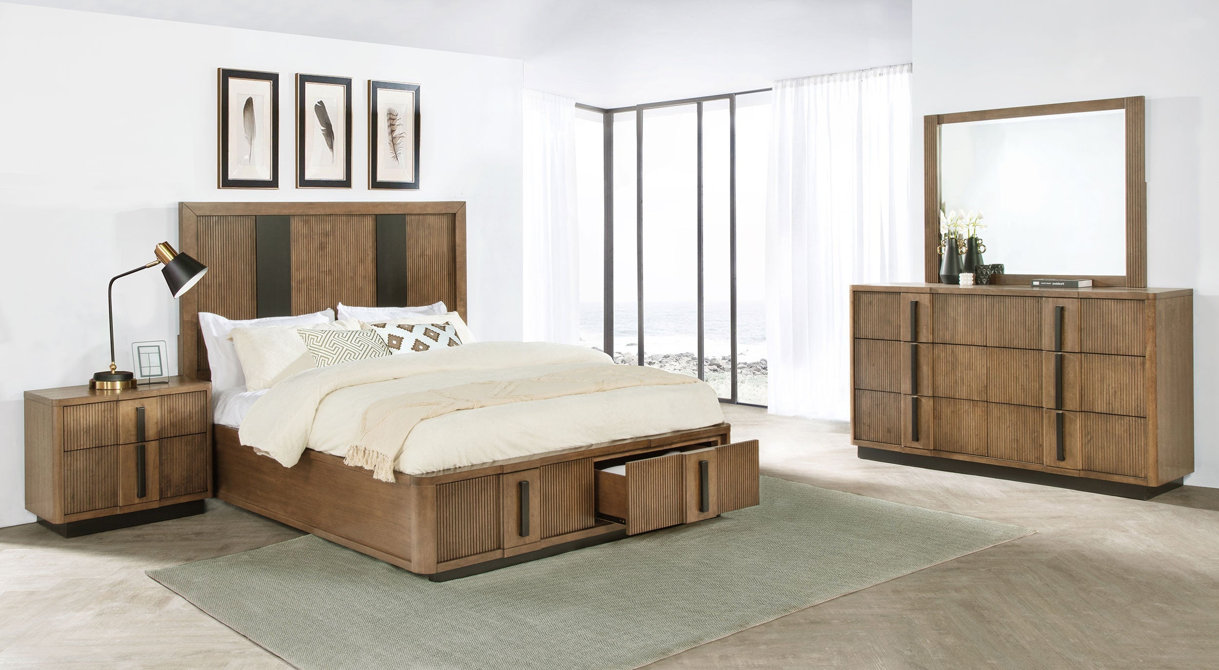 Terrace  Bedroom Set Ash Brown