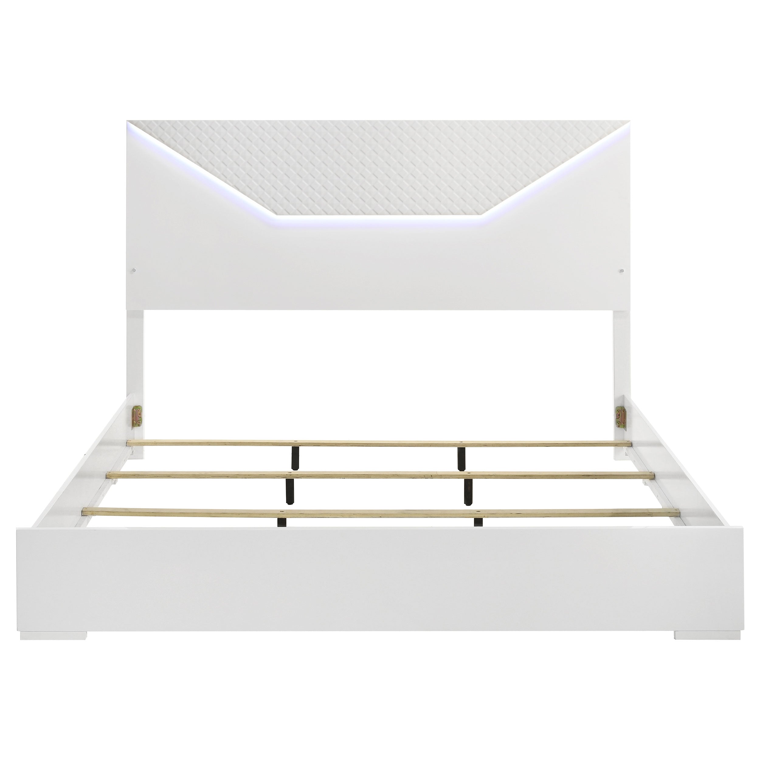 Hyland  Panel Bed LED Headboard Natural