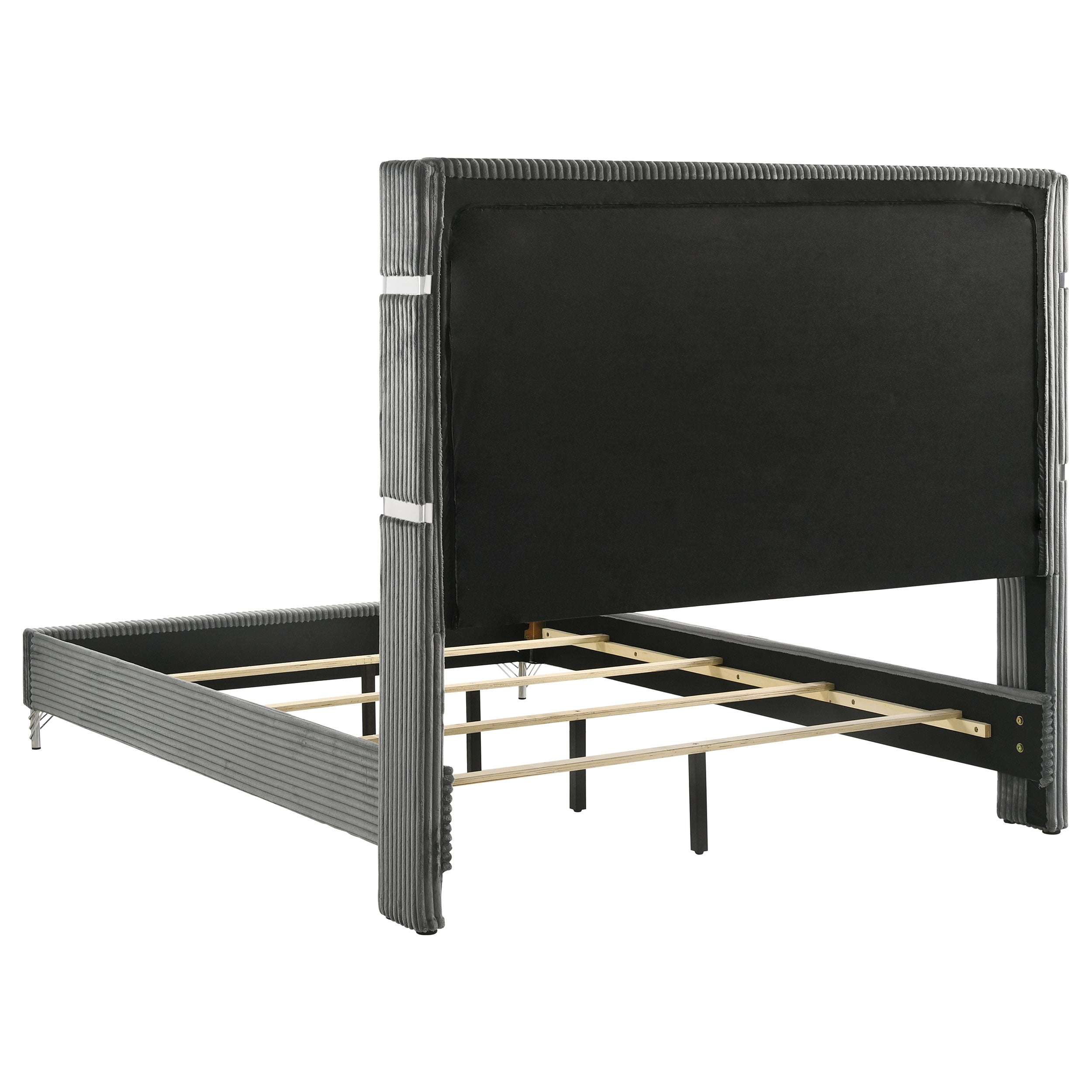 Lucia 61-inch Upholstered  Wingback Bed Beige