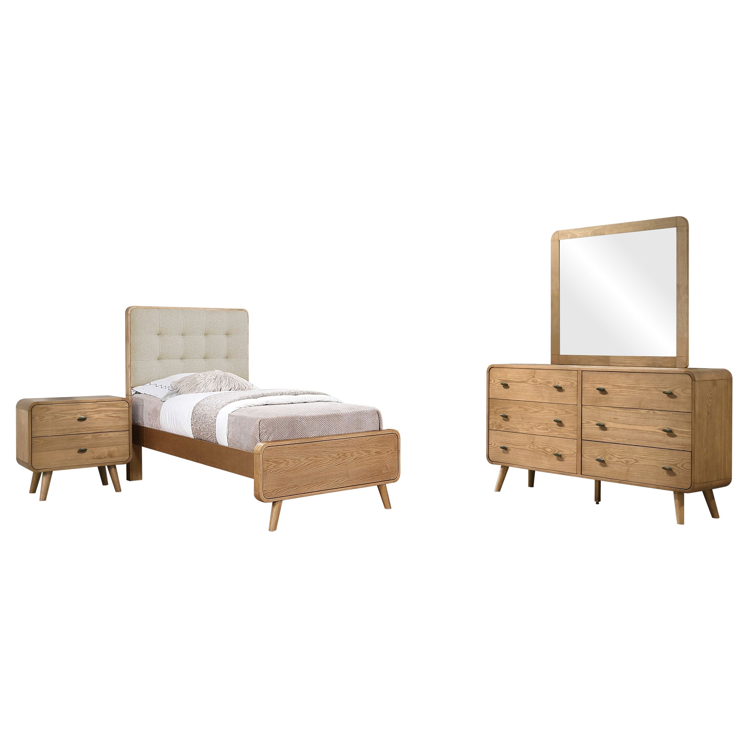Robyn Bedroom Set Dark Walnut