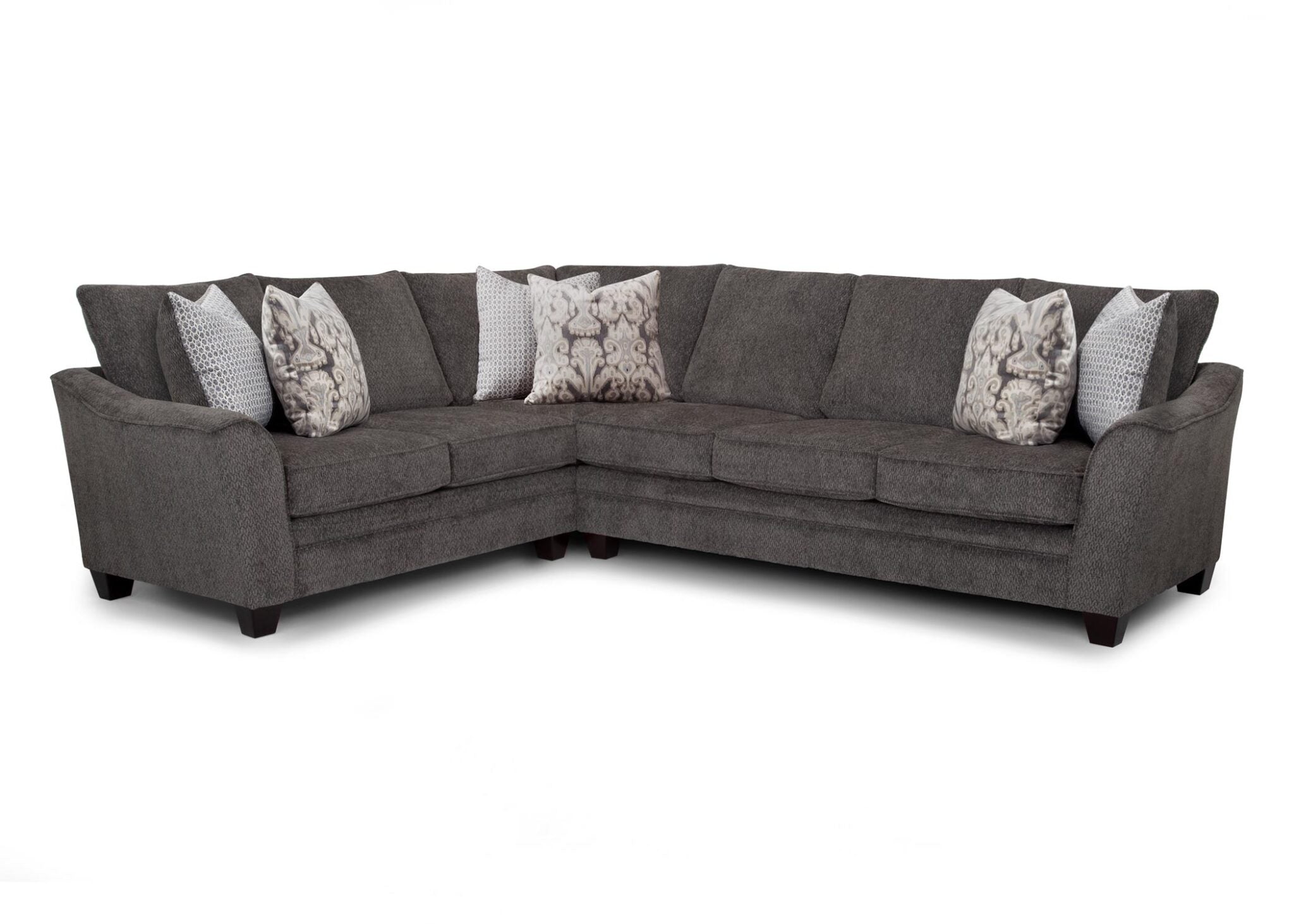 Fairmont Sectional Sofa, Shasta Charcoal
