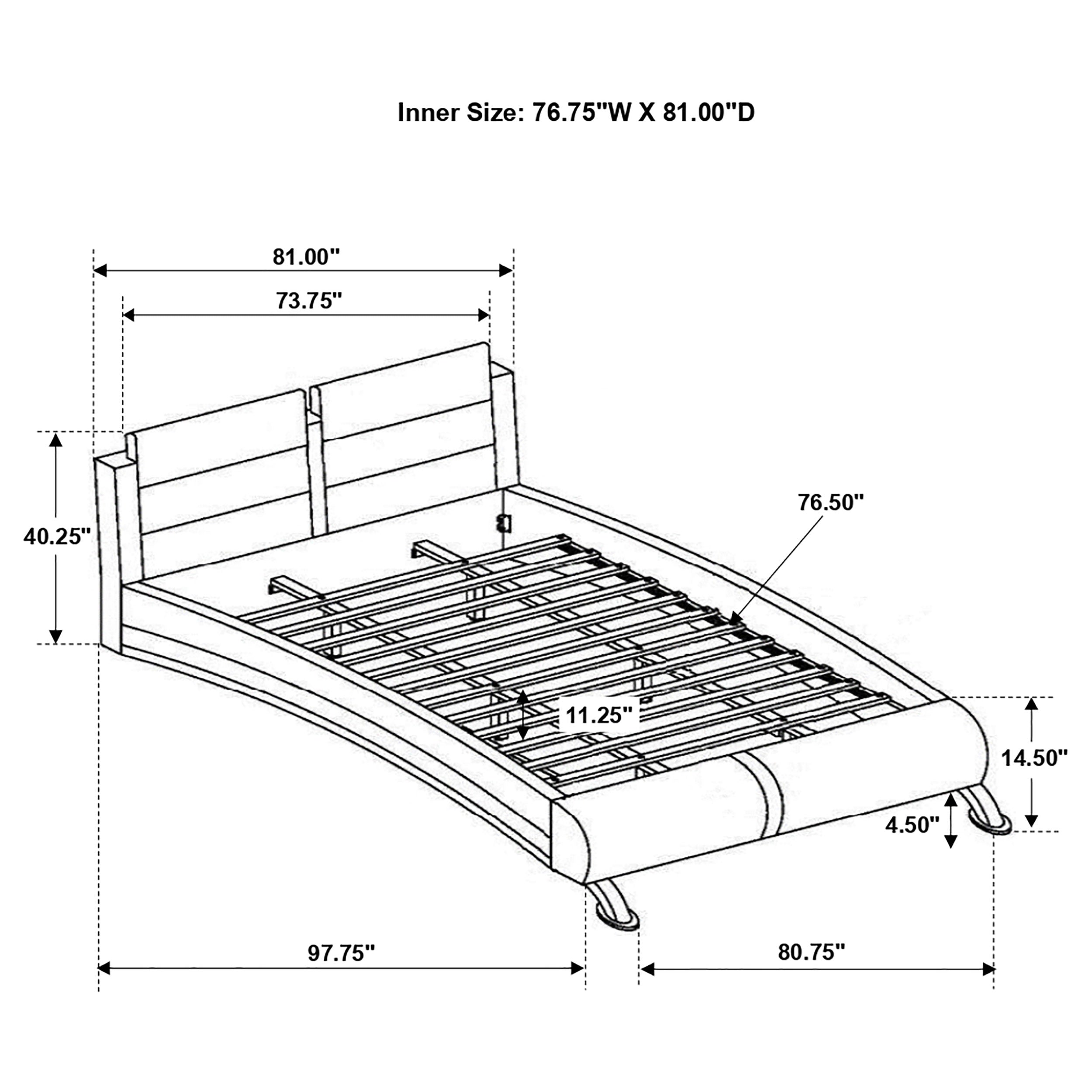 Jeremaine Upholstered  Sleigh Bed White