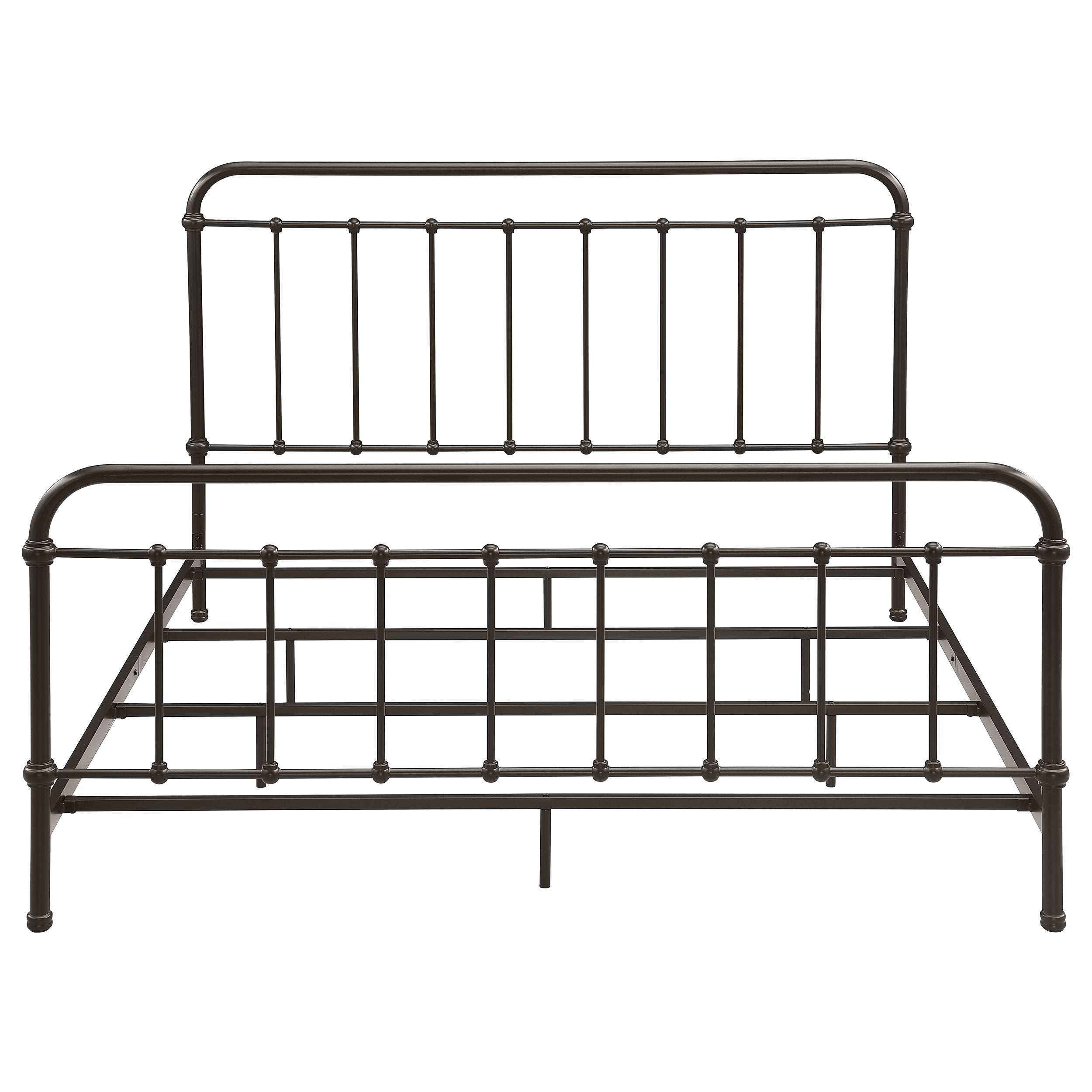 Livingston Metal Open Frame Bed Dark Bronze