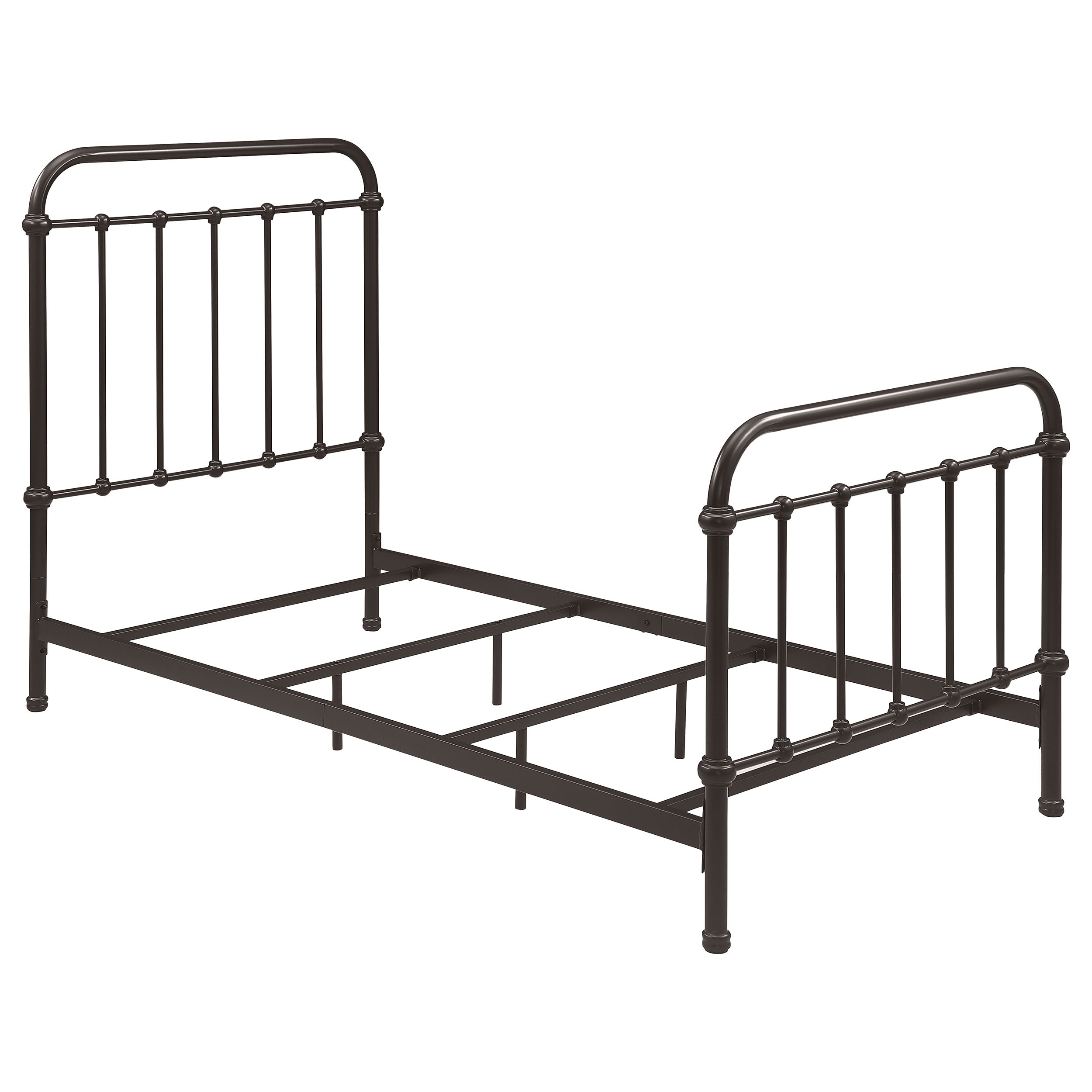 Livingston Metal Open Frame Bed Dark Bronze