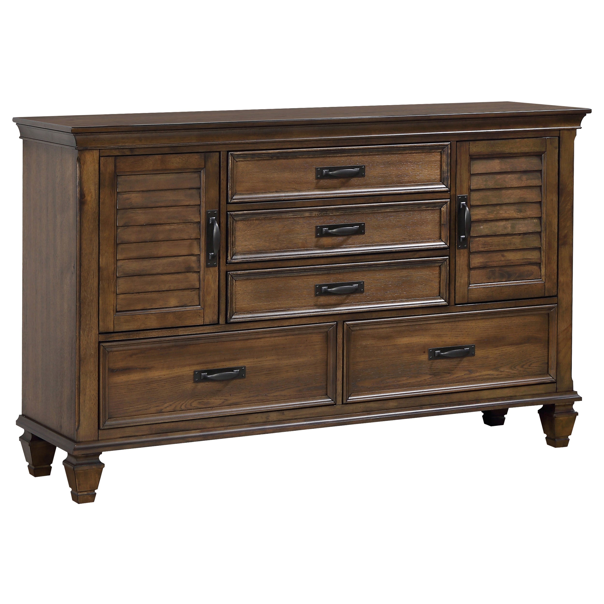 Devon Bedroom Set Beige and Oak