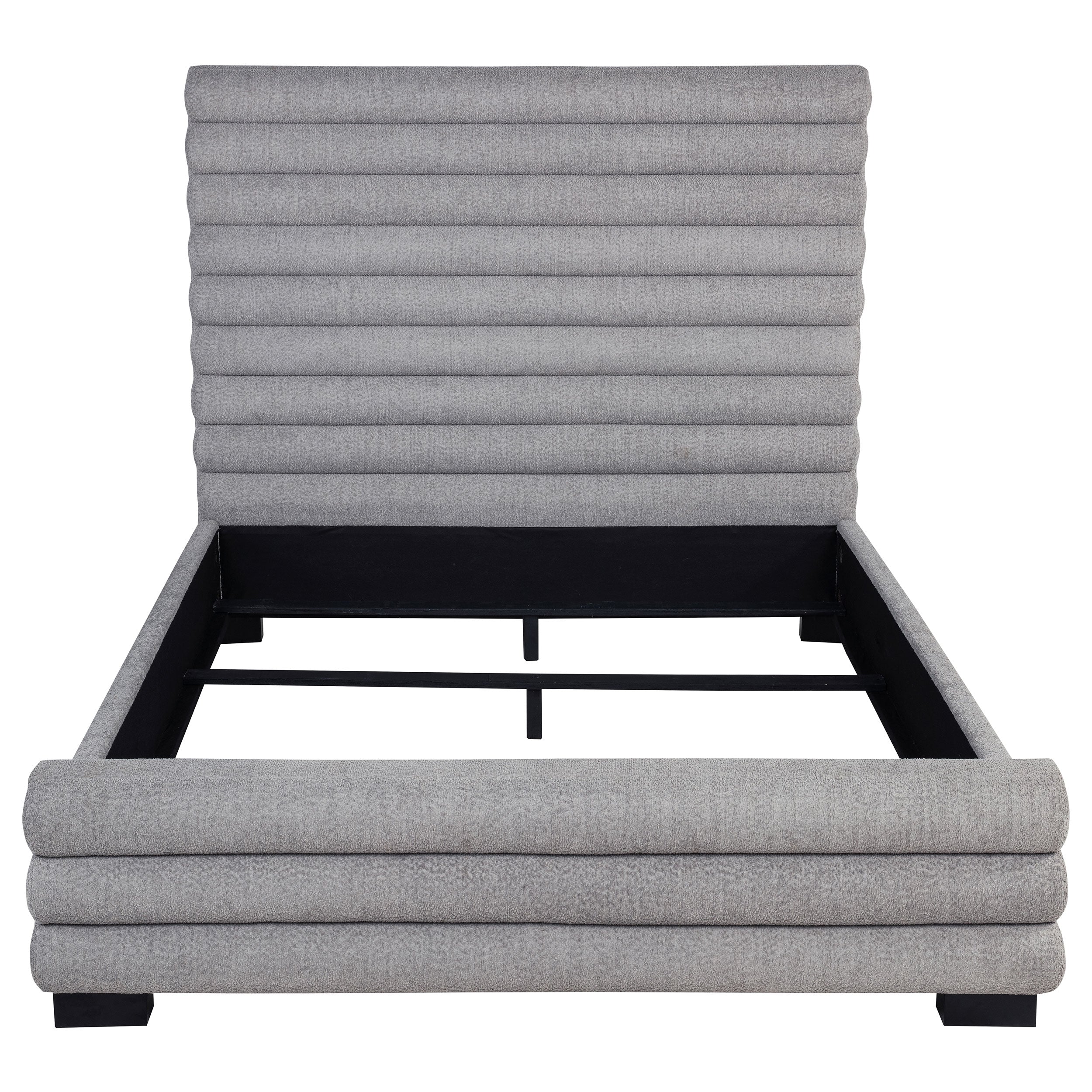Patricia 58-inch Boucle Upholstered  Bed Grey