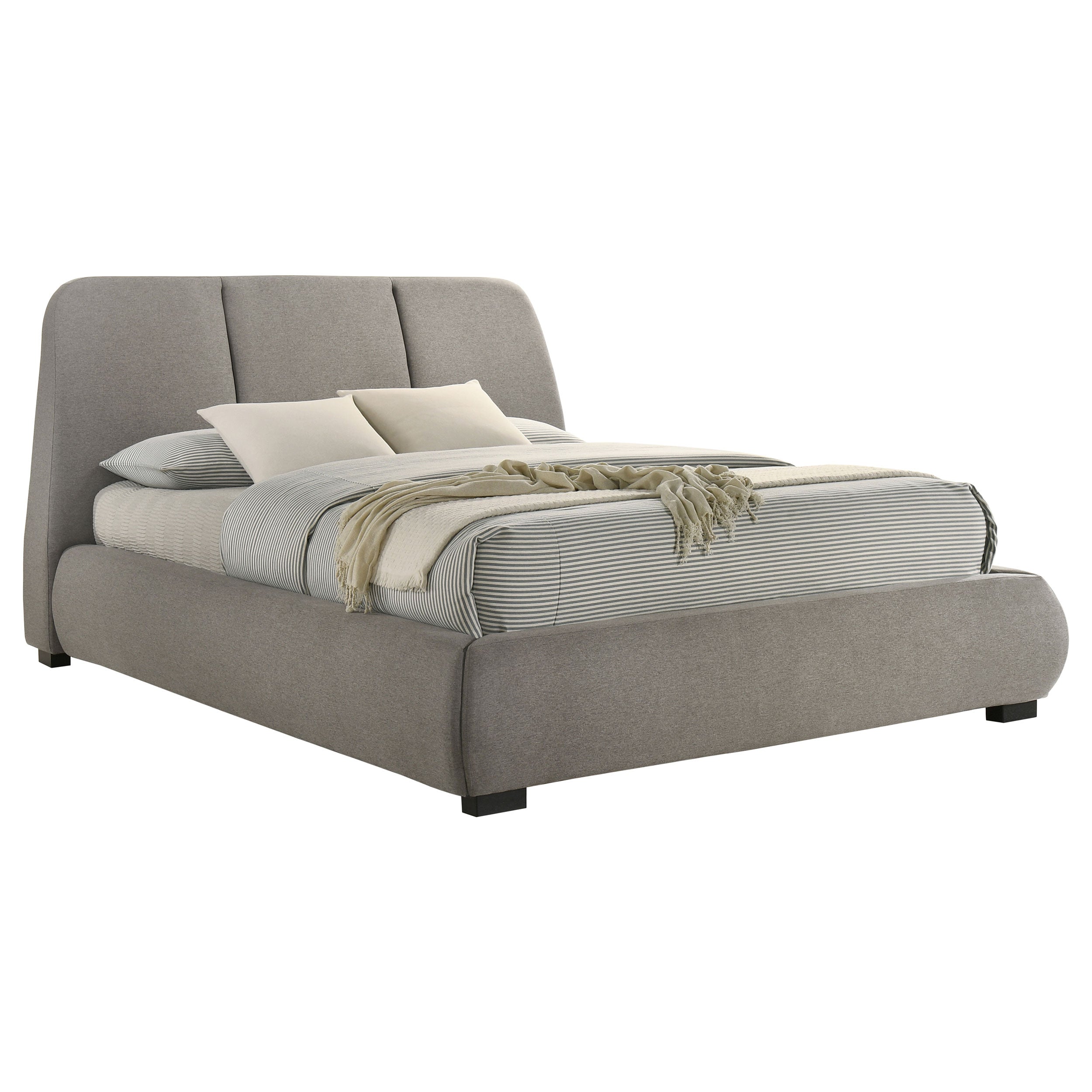 Mokena 46-inch Upholstered  Platform Bed