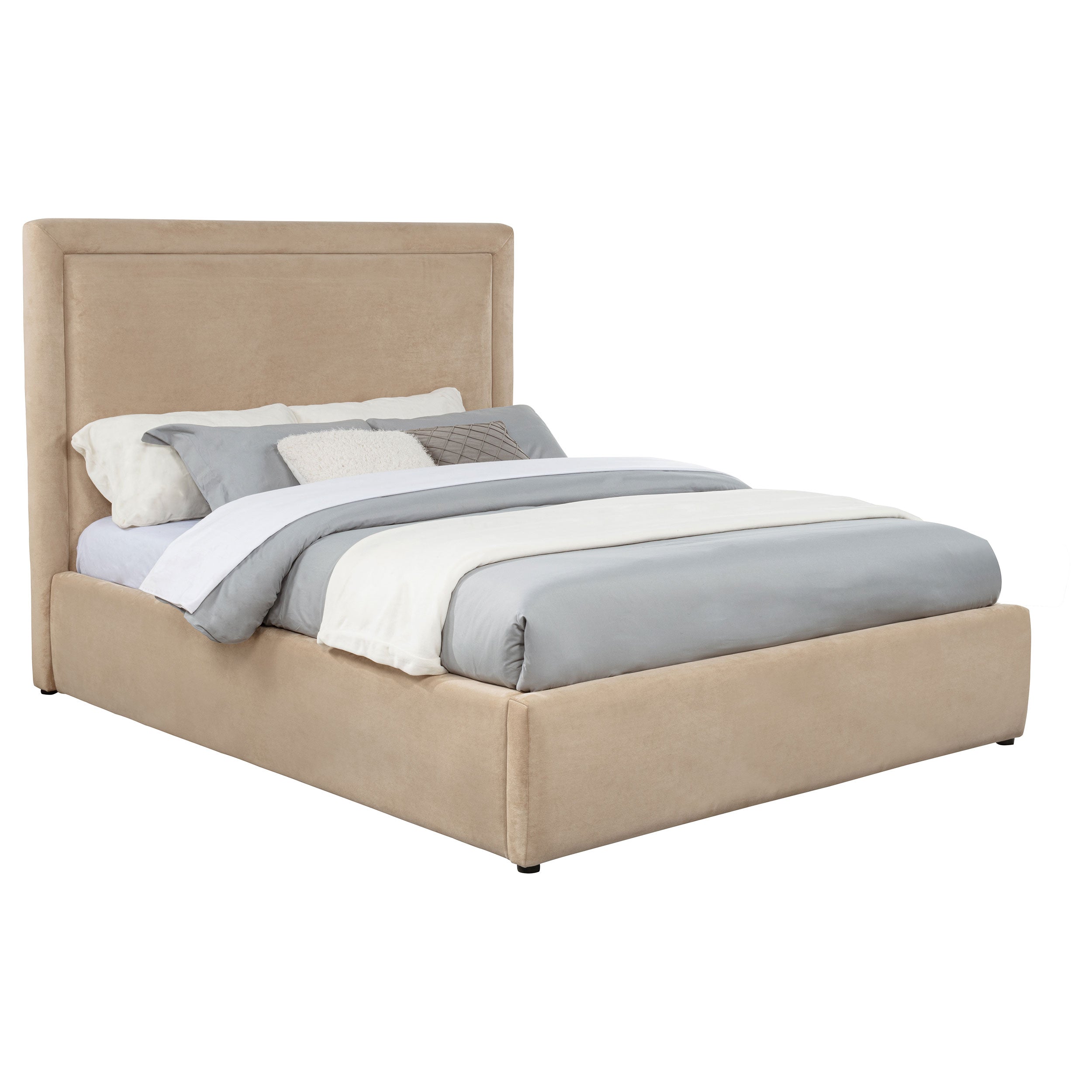 Lawson 55-inch Upholstered  Platform Bed Light