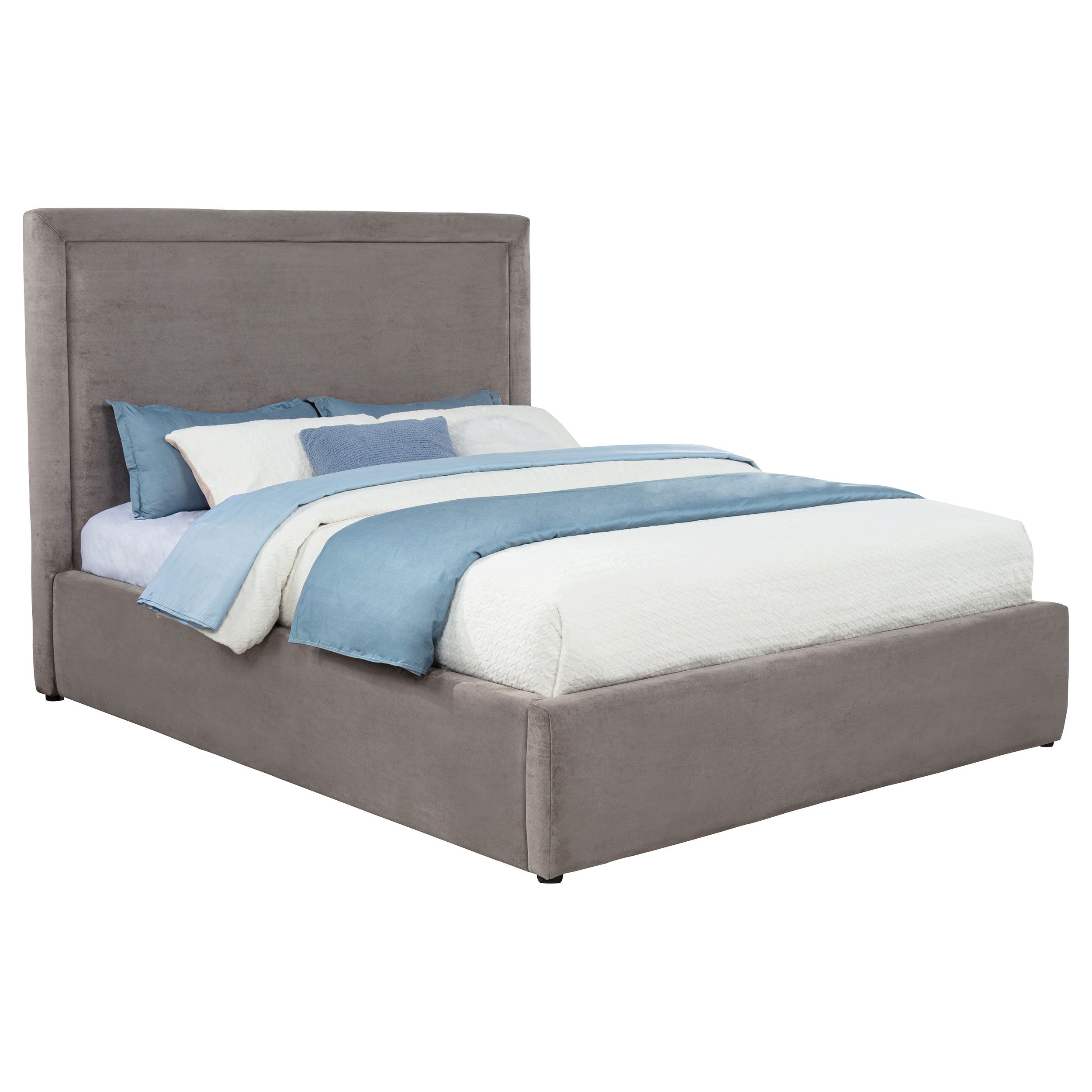 Lawson 55-inch Upholstered  Platform Bed Light