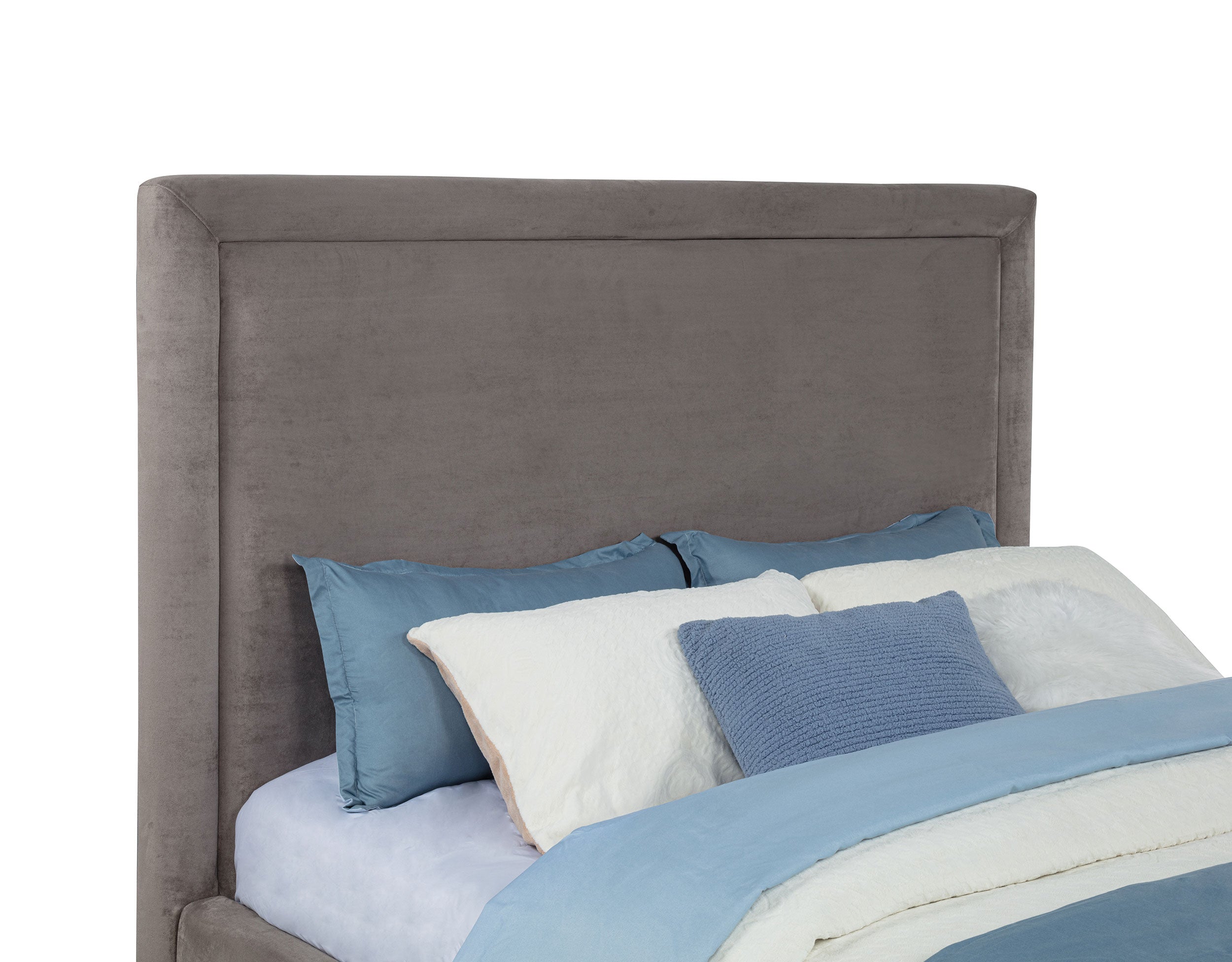 Lawson 55-inch Upholstered  Platform Bed Light