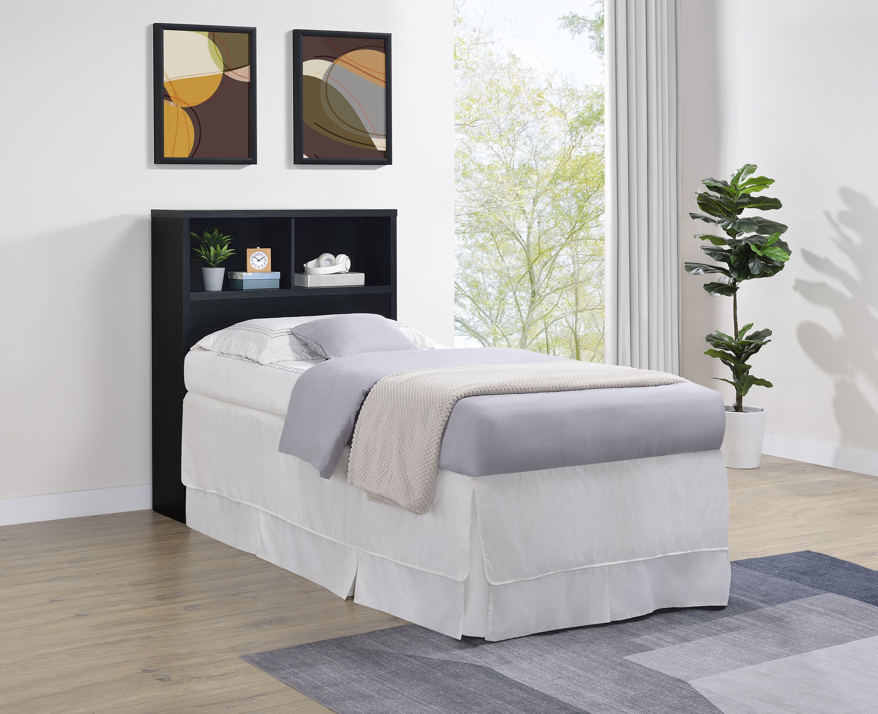 Westpark 49-inch  Bookcase Headboard Black
