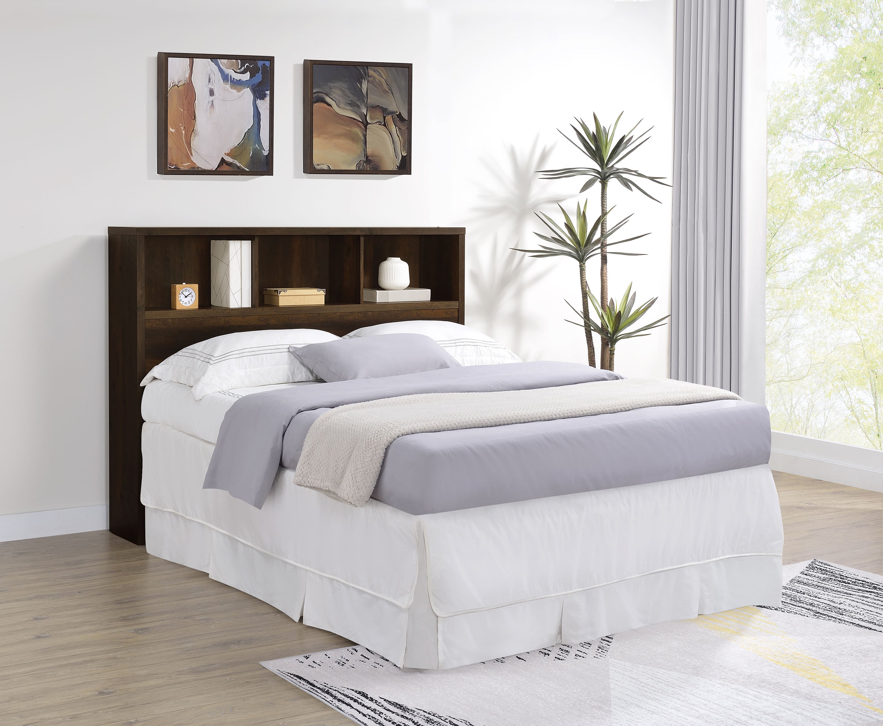 Westpark 49-inch  Bookcase Headboard Black