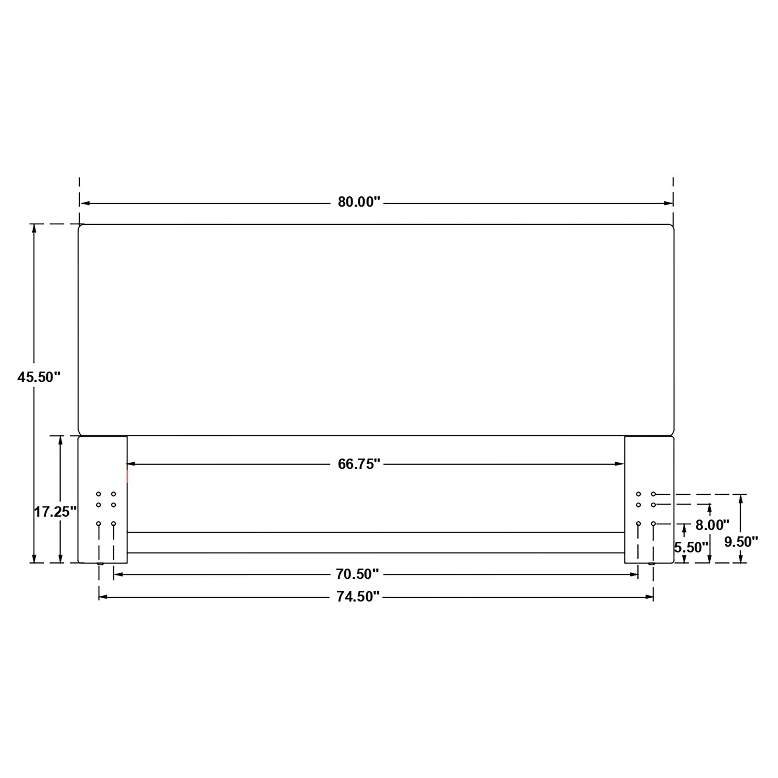 Kosmo Upholstered King Panel Headboard Sand