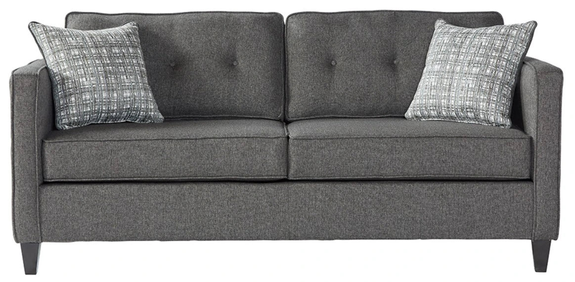 Cannball Carob Sofa and Loveseat Set, Gray