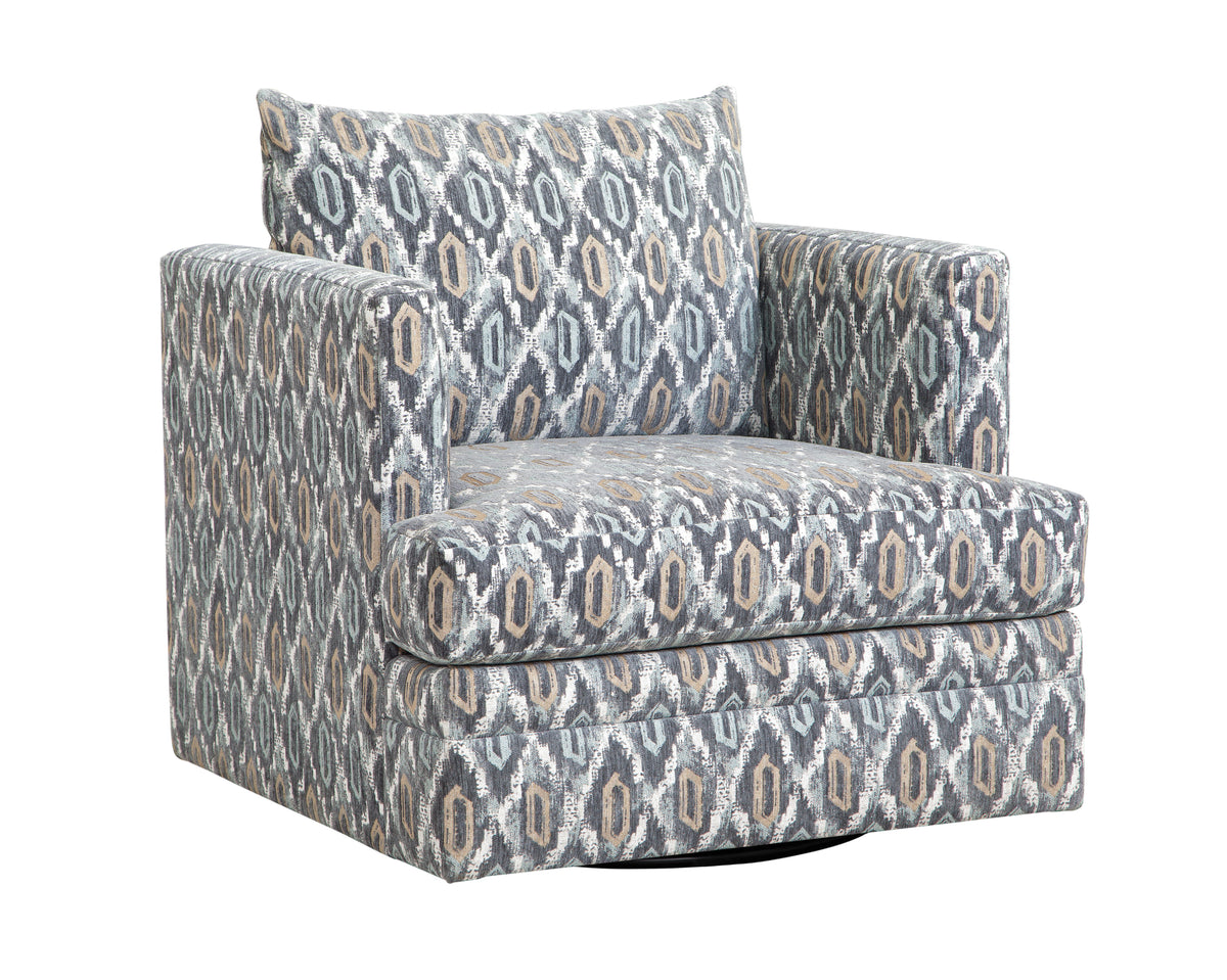 Willett Charcoal Swivel Chair