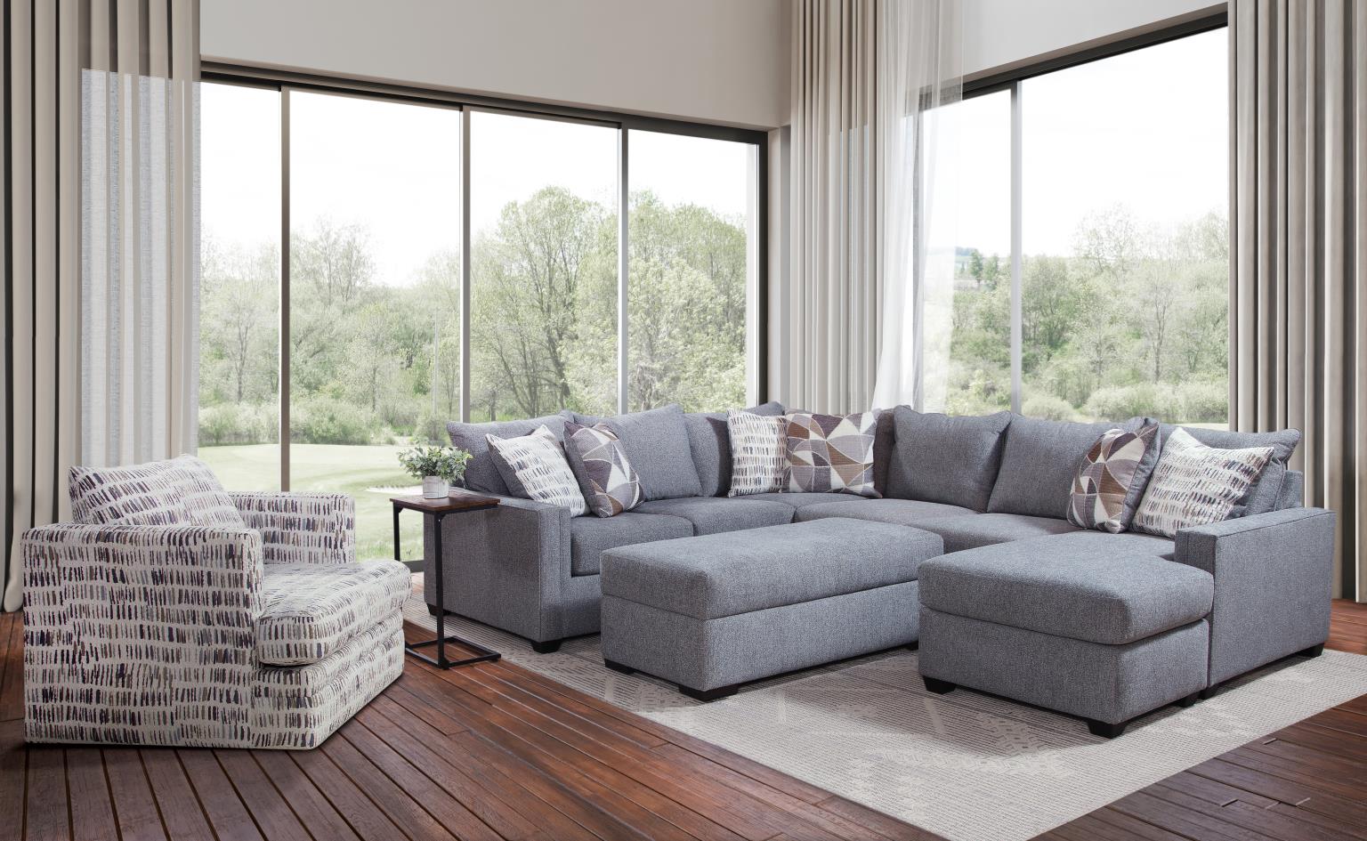 Scout Ash Gray Sectional Sofa