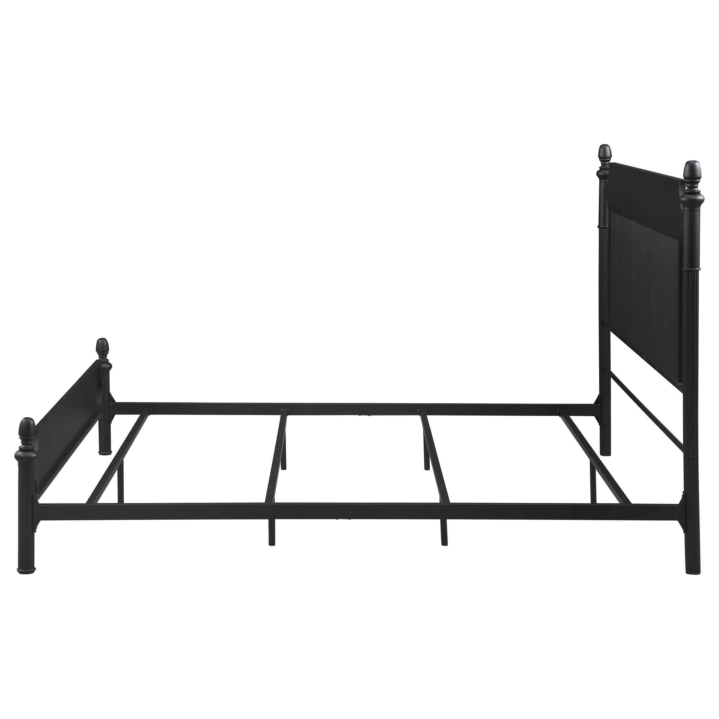 Cameron 51-inch Metal  Panel Bed Black