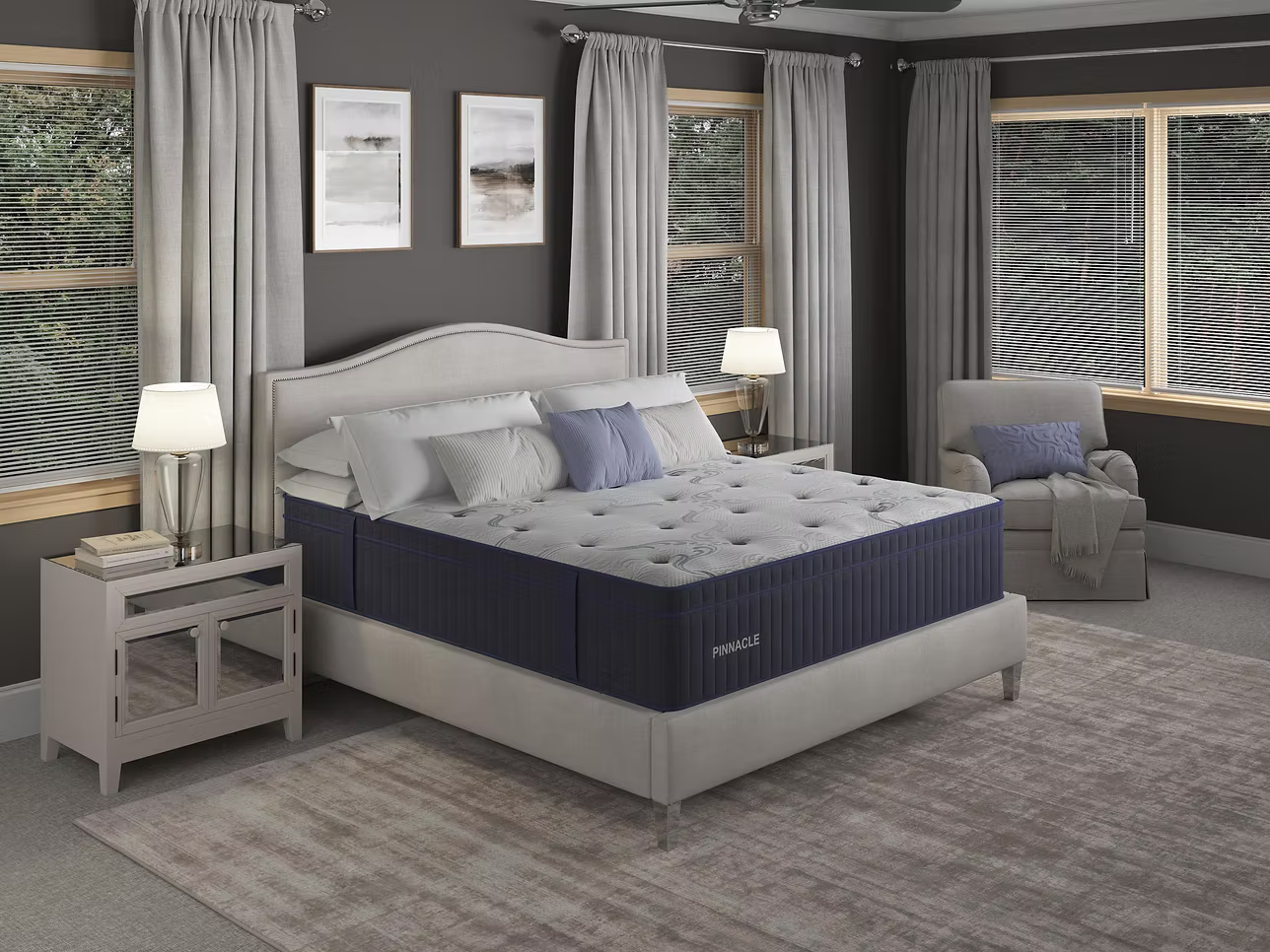 15" Pinnacle Hybrid Luxury Euro Top Mattress