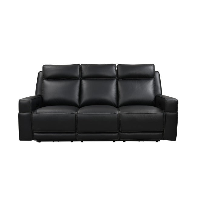 Valley Power Reclining Sofa - Black Leather P2 Zero Gravity