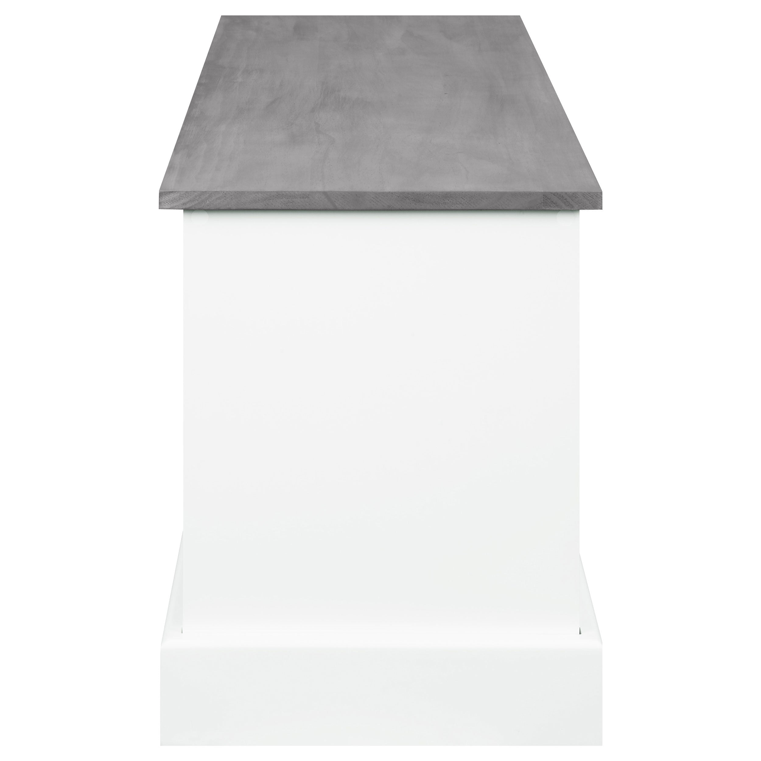 Alma 3-drawer Storage Bench Weathered Brown and White