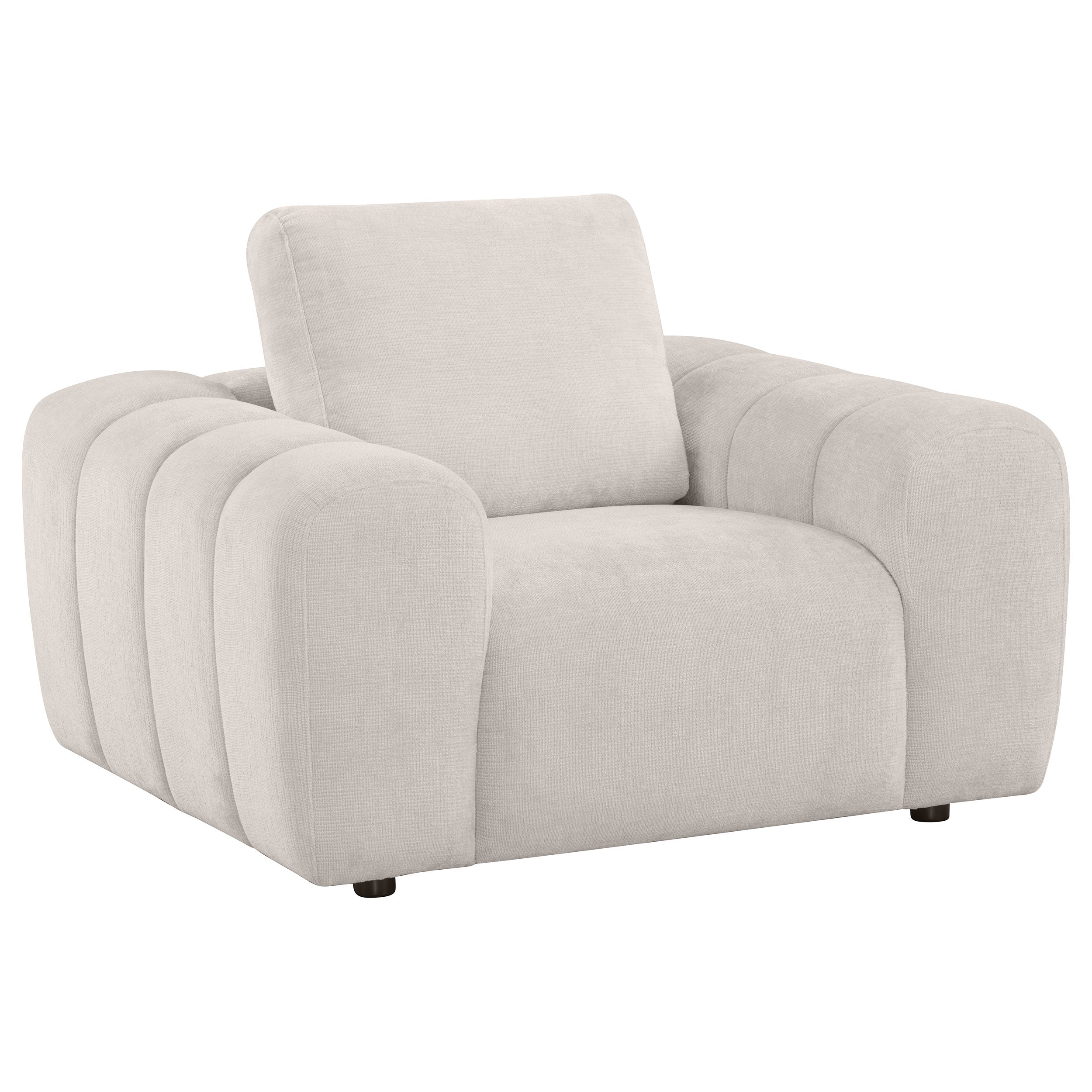 Burnett Chenille Upholstered Sofa Set Ivory