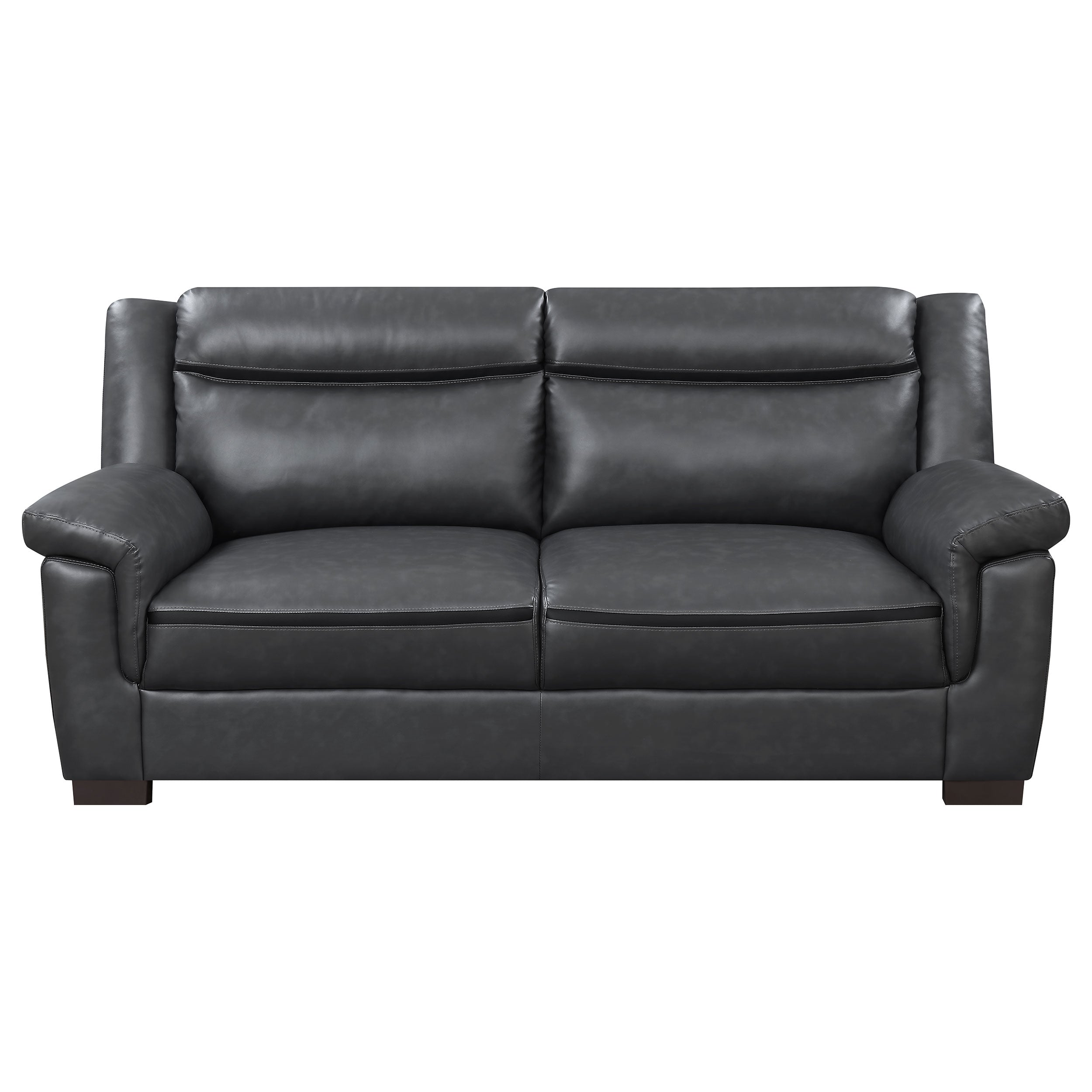 Arabella  Upholstered Padded Arm Sofa Set Grey