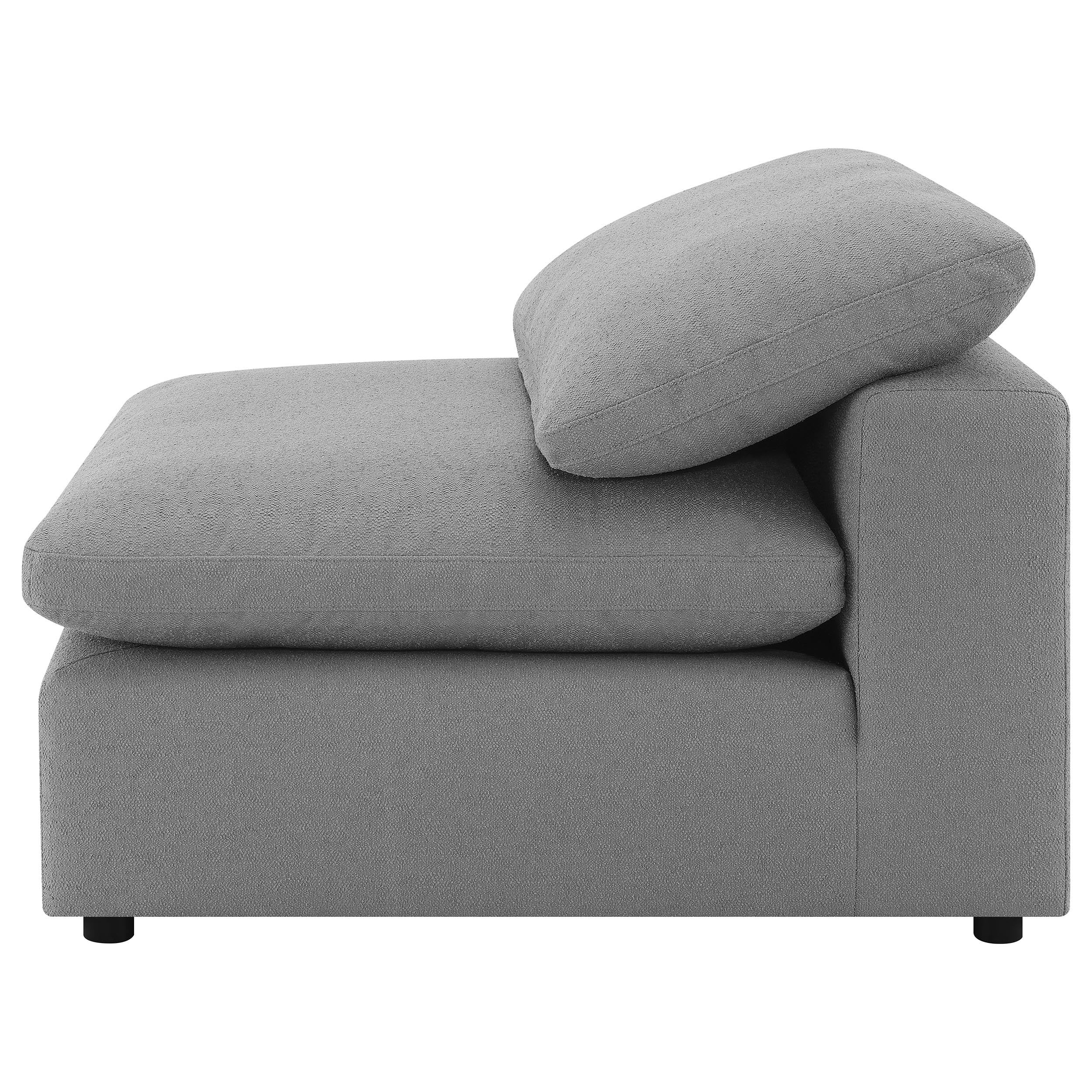 Raleigh  Boucle Upholstered Modular Sectional Grey